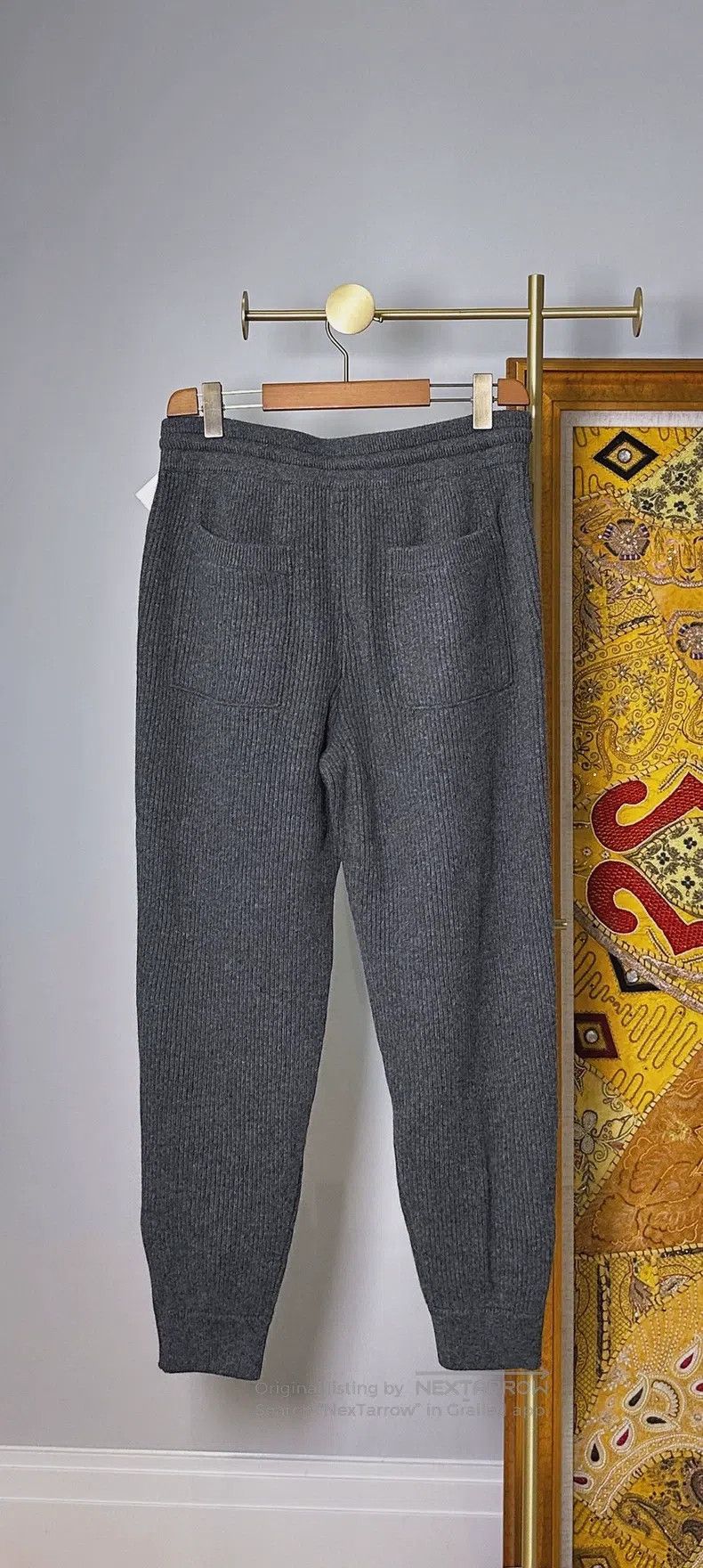 Brunello Cucinelli size M English Ribbed Cashmere Jogger Pa