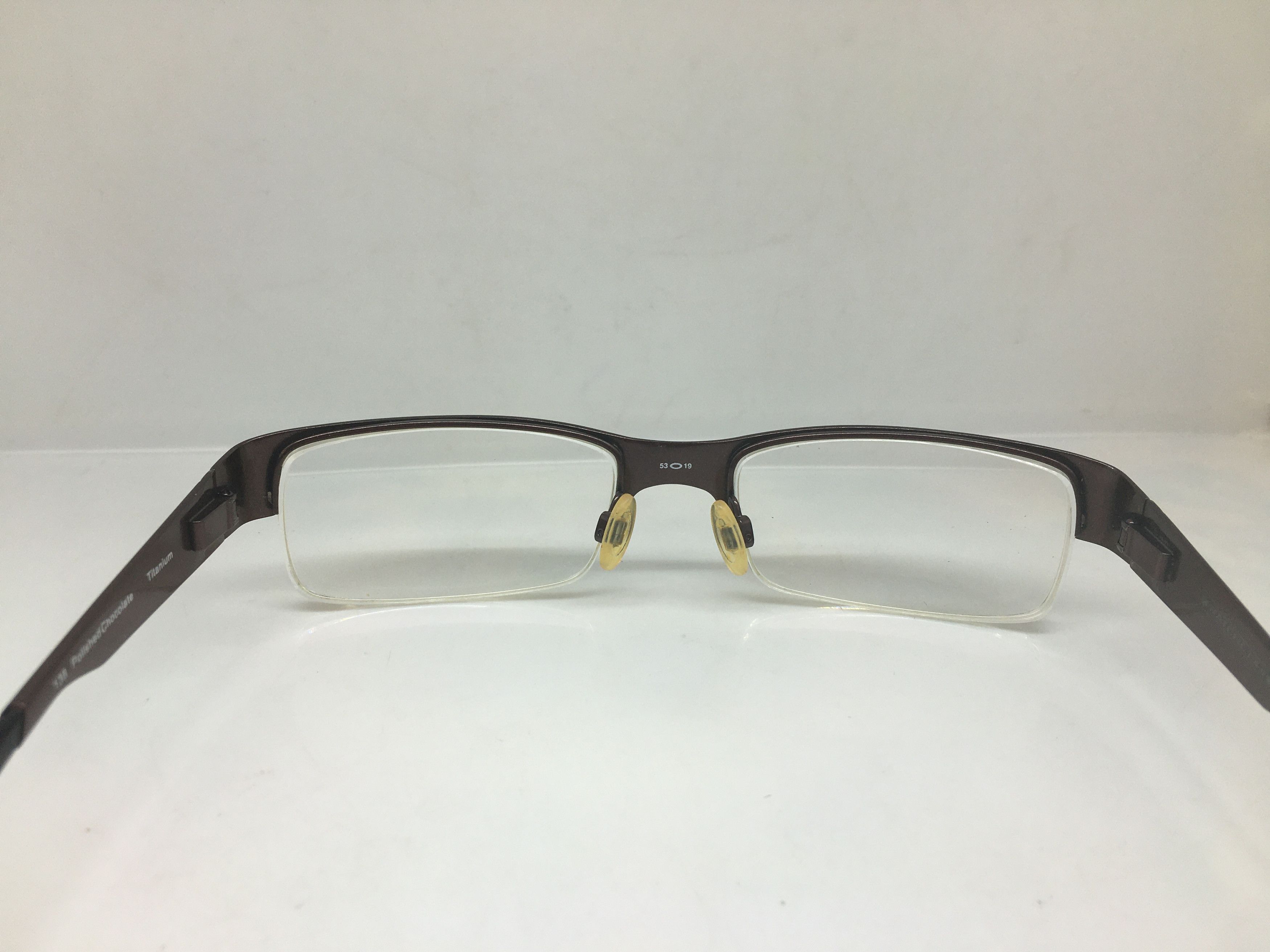 Oakley Vintage OAKLEY RATCHET 4.0 Chocolate Half Rim Eyeglasses Size ONE SIZE - 4 Thumbnail