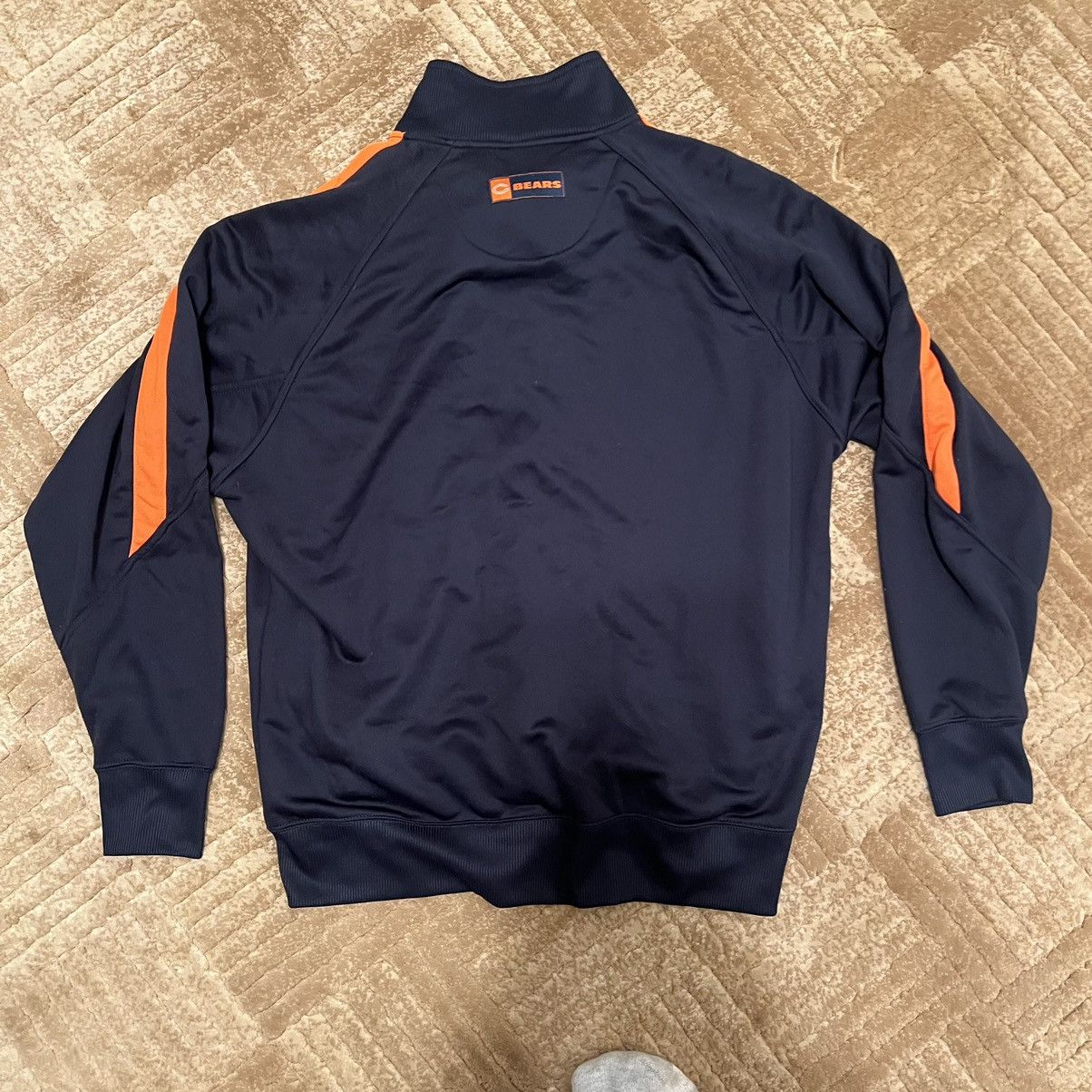 NFL Chicago Bears NFL Warmup Jacket Blue Orange Men's Size XL Size US XL / EU 56 / 4 - 4 Thumbnail