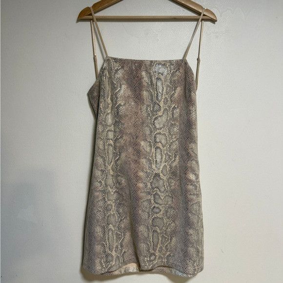 Urban Outfitters Urban Outfitters Snake Print Mini Slip Dress – Size L Size L / US 10 / IT 46 - 11 Thumbnail