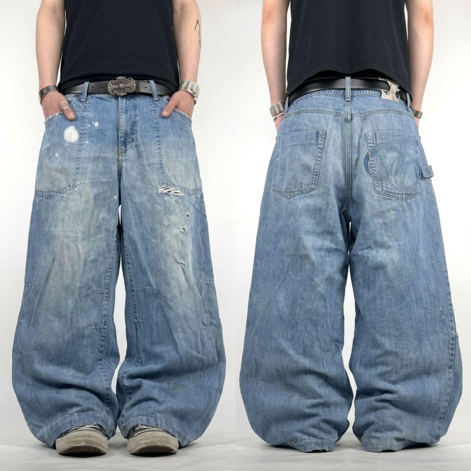 Affliction × Flypaper Jeans × Vintage Crazy Y2K Cross Pocket