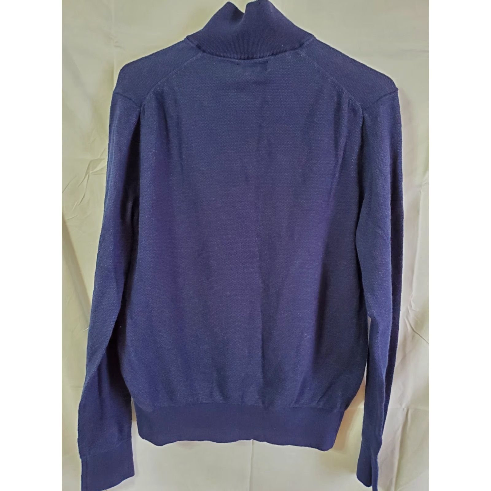 Ralph Lauren Polo Ralph Lauren Sweat er Women's Size PS Blue 1/4 Zip Mock Neck Cashmere Cotton Silk Pullover Petite Regular Knit Size S / US 4 / IT 40 - 5 Thumbnail