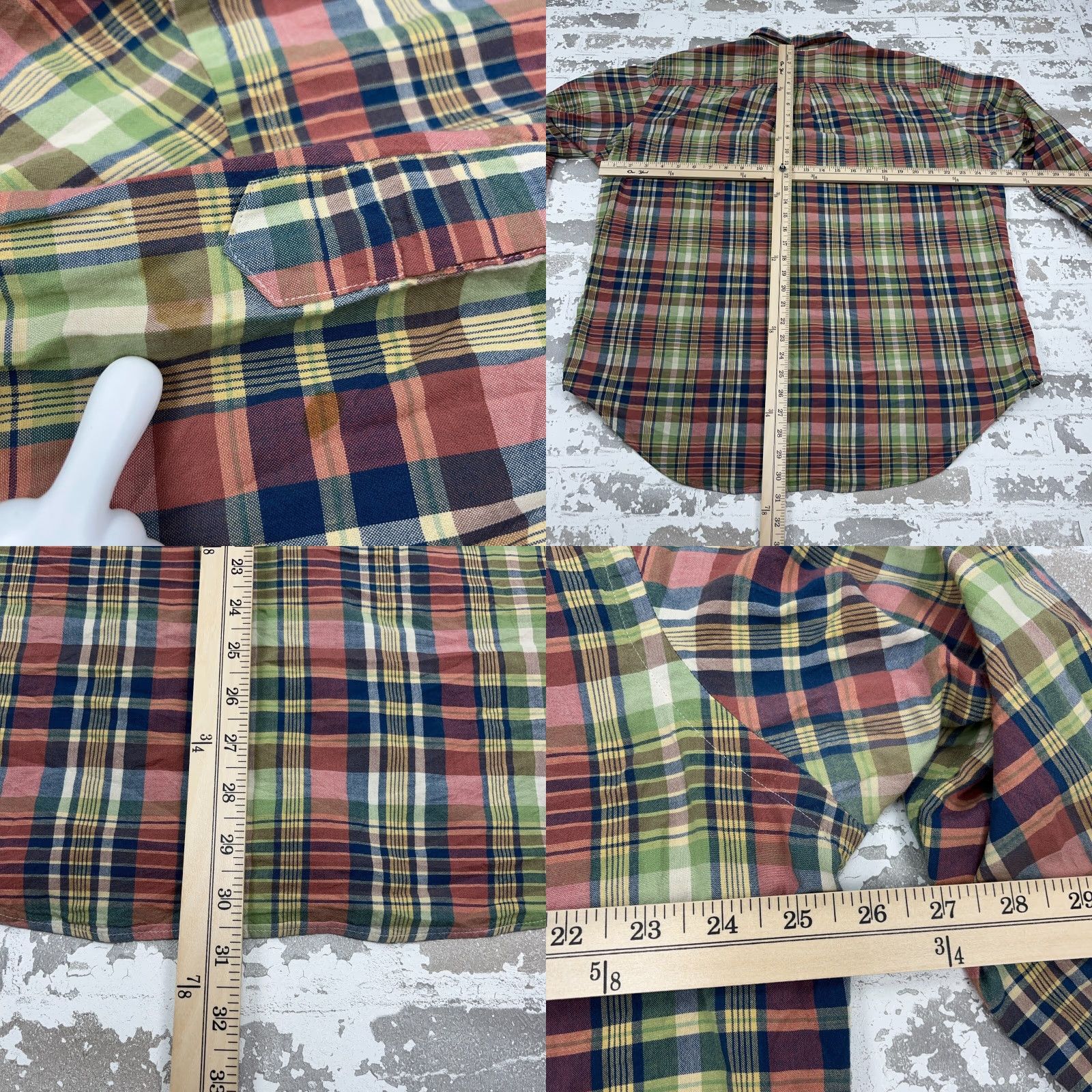 Ralph Lauren Ralph Lauren Men XL Green Plaid Button Up Shirt * User: Ralph Lauren Men XL Green Plaid Button Up Shirt * Size 46R - 8 Thumbnail