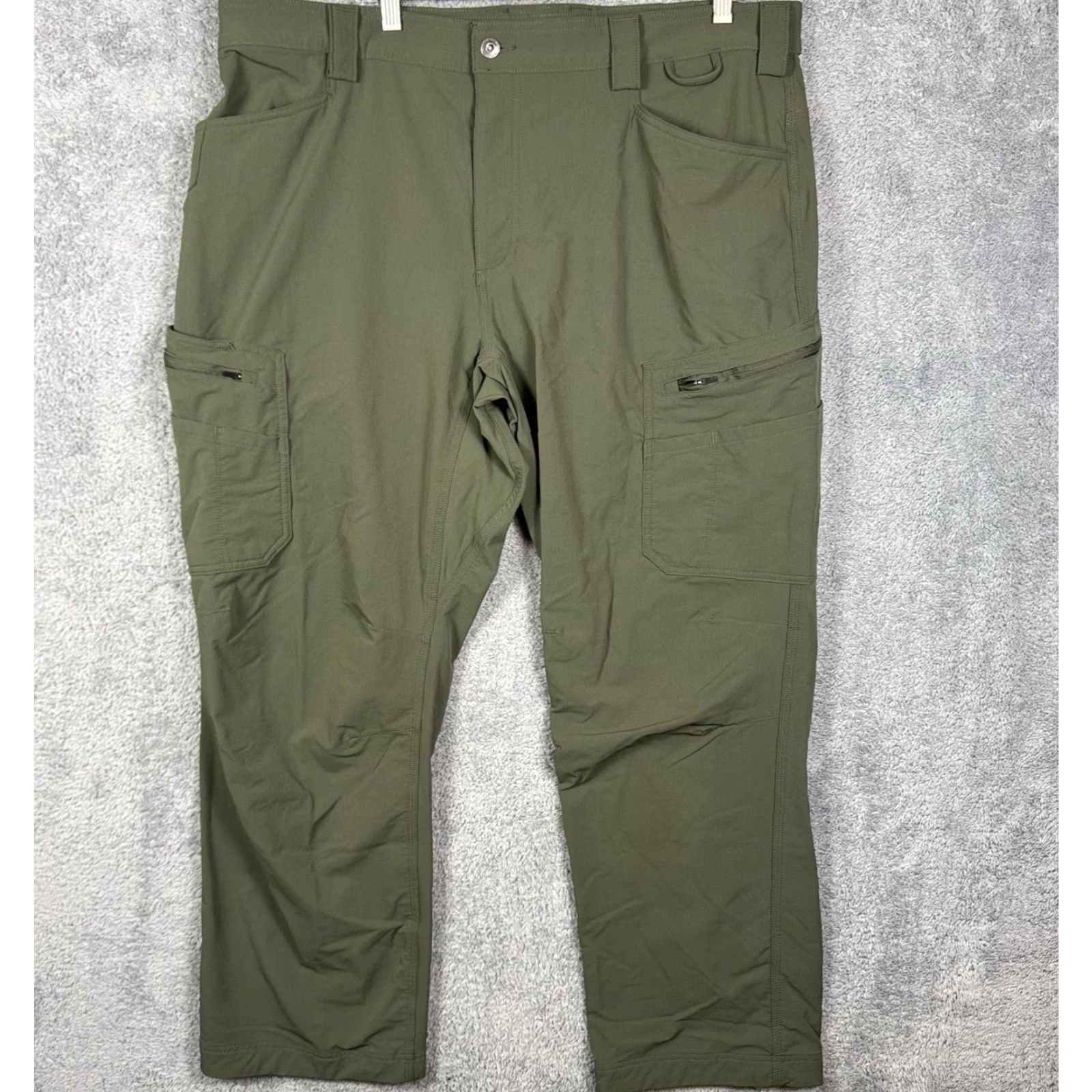 Olive Duluth Flexpedition Pants Mens 40x30 Relaxed Cargo Stretch Olive 71153 Size US 40 / EU 56 - 2 Thumbnail
