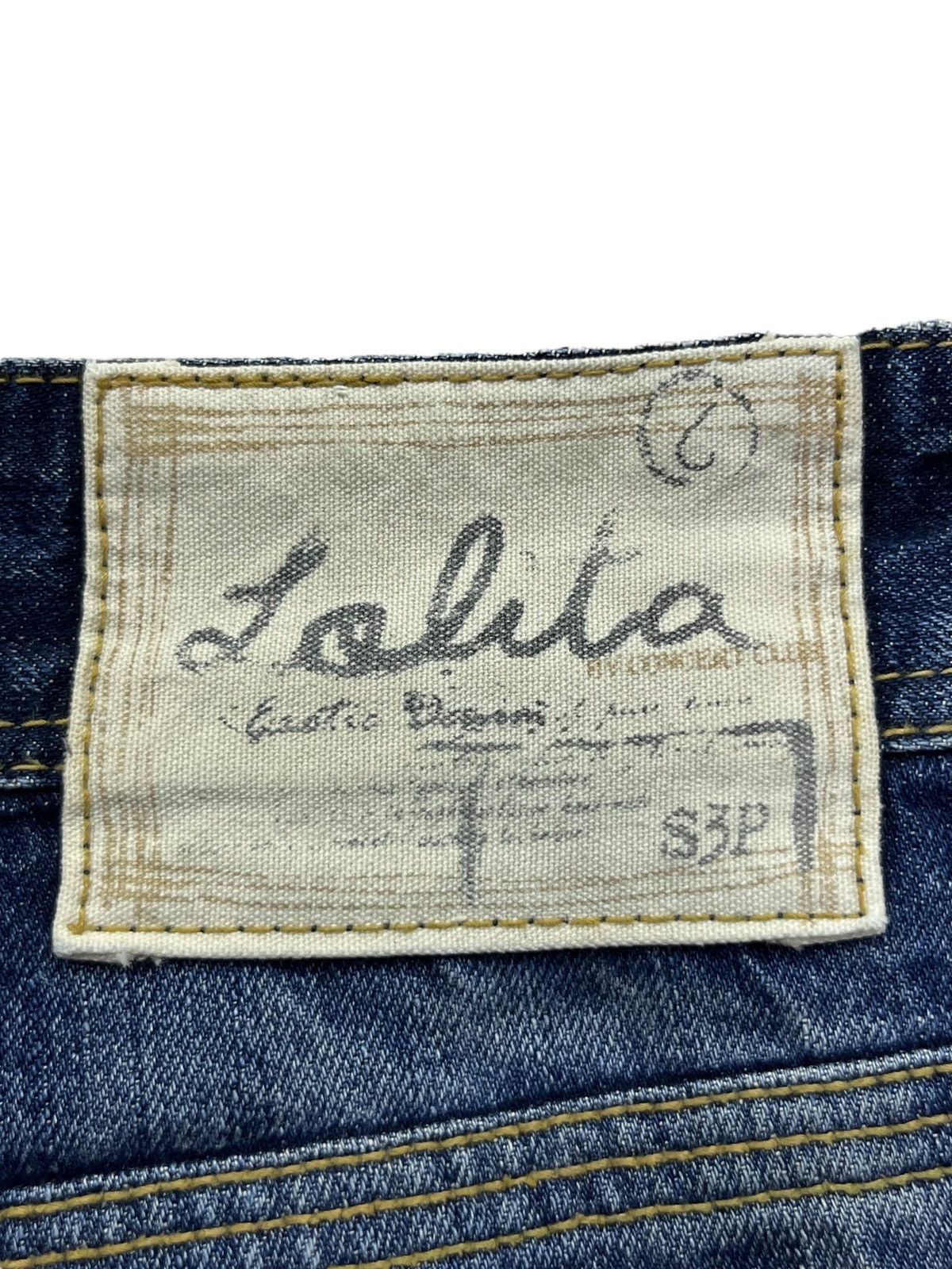 Beauty Beast 🔥LOLITA Vintage Exotic Washed Denim Sick Flare Jeans Size US 30 / EU 46 - 16 Thumbnail