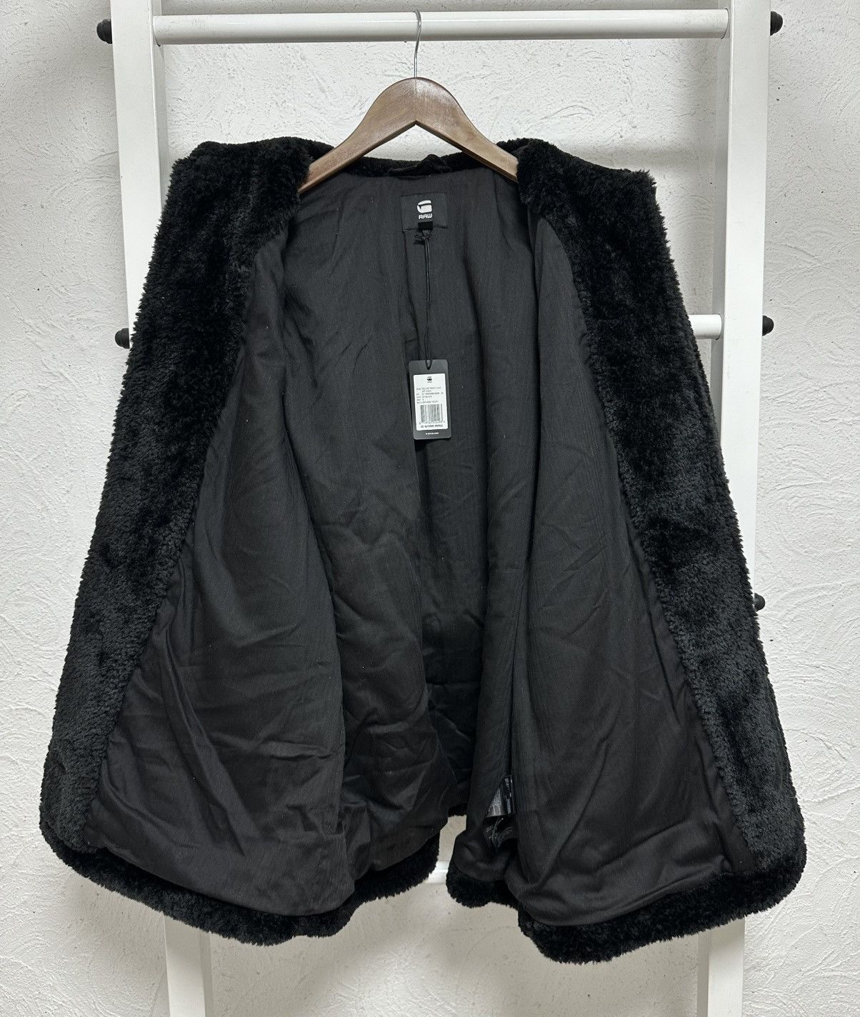 G-Star G-Star Raw Women’s Faux Fur Jacket Size S Sherpa Style Coat Size S / US 4 / IT 40 - 6 Thumbnail
