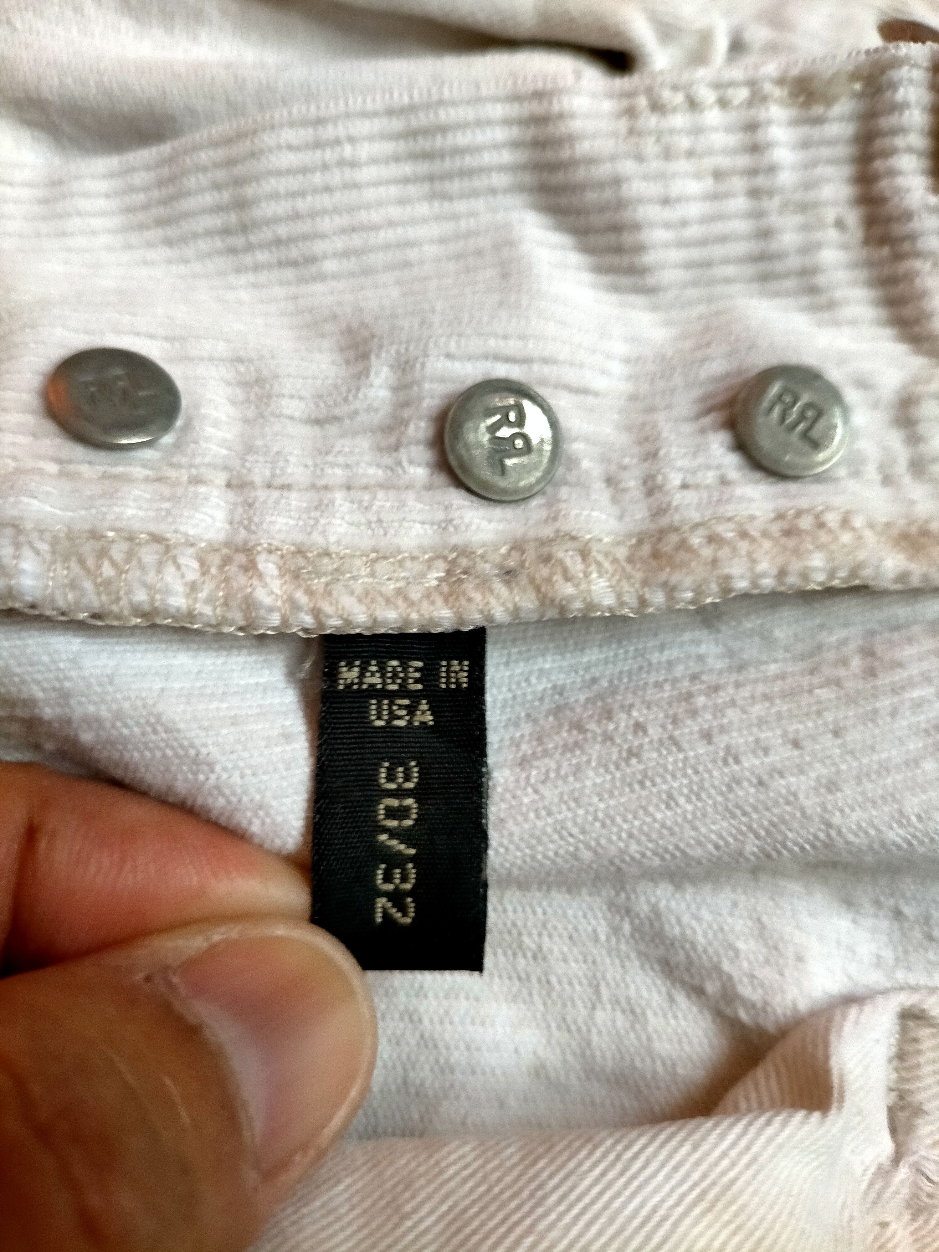 Polo Ralph Lauren RRL Double RL Polo Ralph Lauren White Coudroy Jeans Pants Size US 30 / EU 46 - 21 Thumbnail