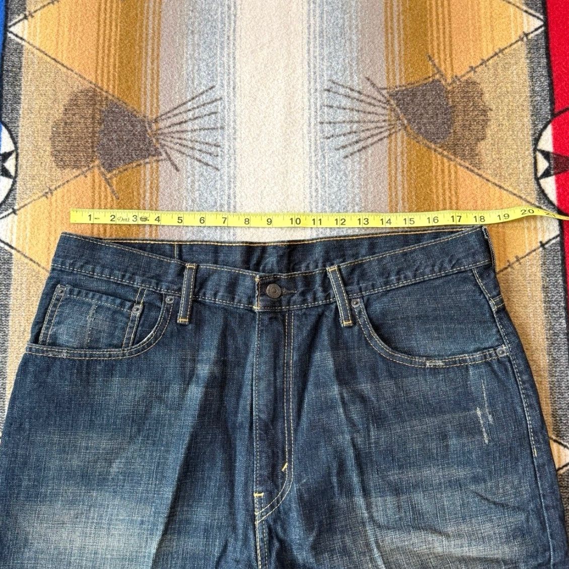Levi's VINTAGE Levi's 569 Denim Jean Shorts Men 36 Baggy Hip Hop 12” Inseam Blue Cotton Denim Casual Travel Workwear Size US 36 / EU 52 - 5 Thumbnail