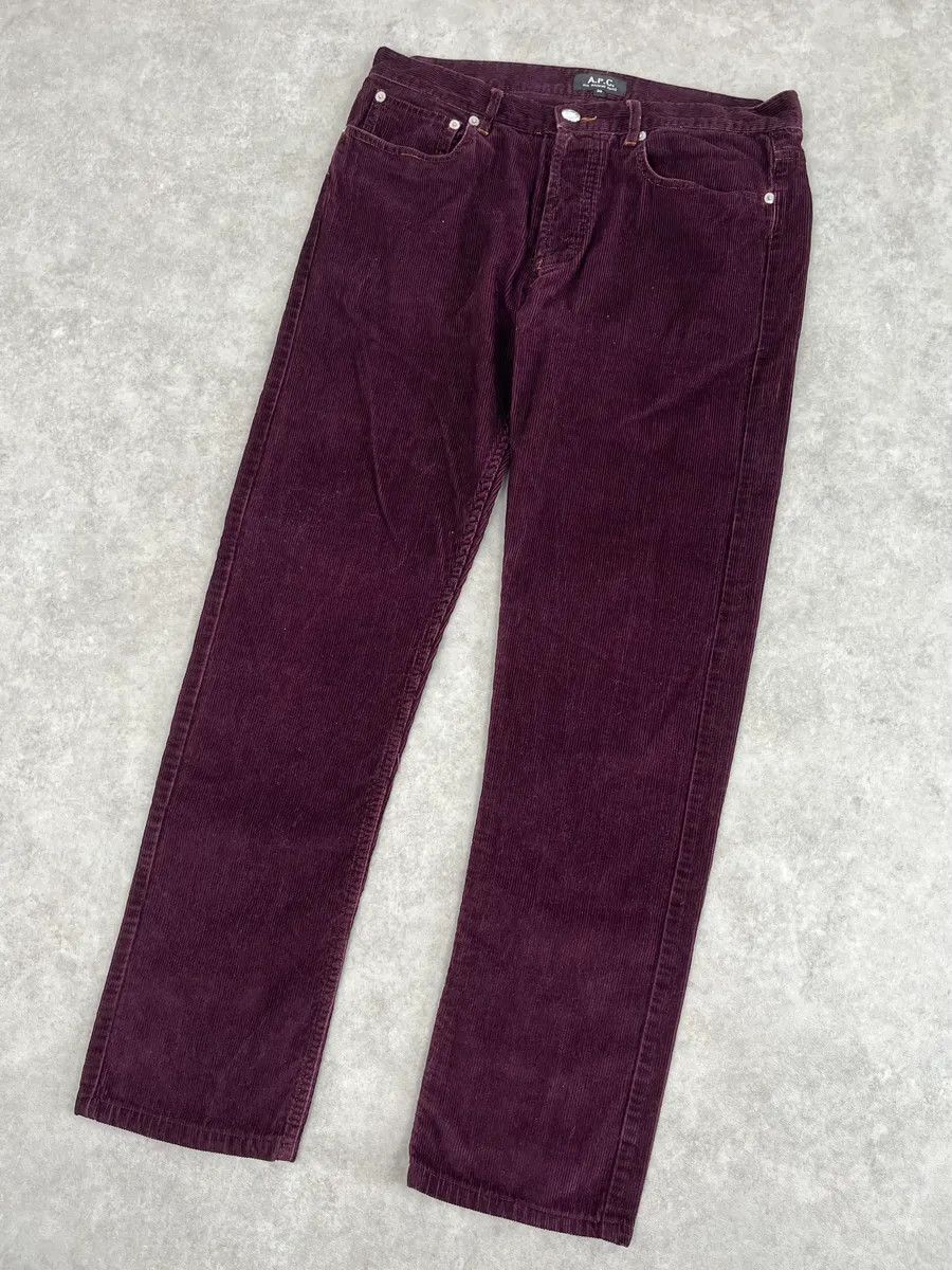 A.P.C. A.P.C. Purple Corduroy Slim Pants Size 26" / US 2 / IT 38 - 6 Thumbnail