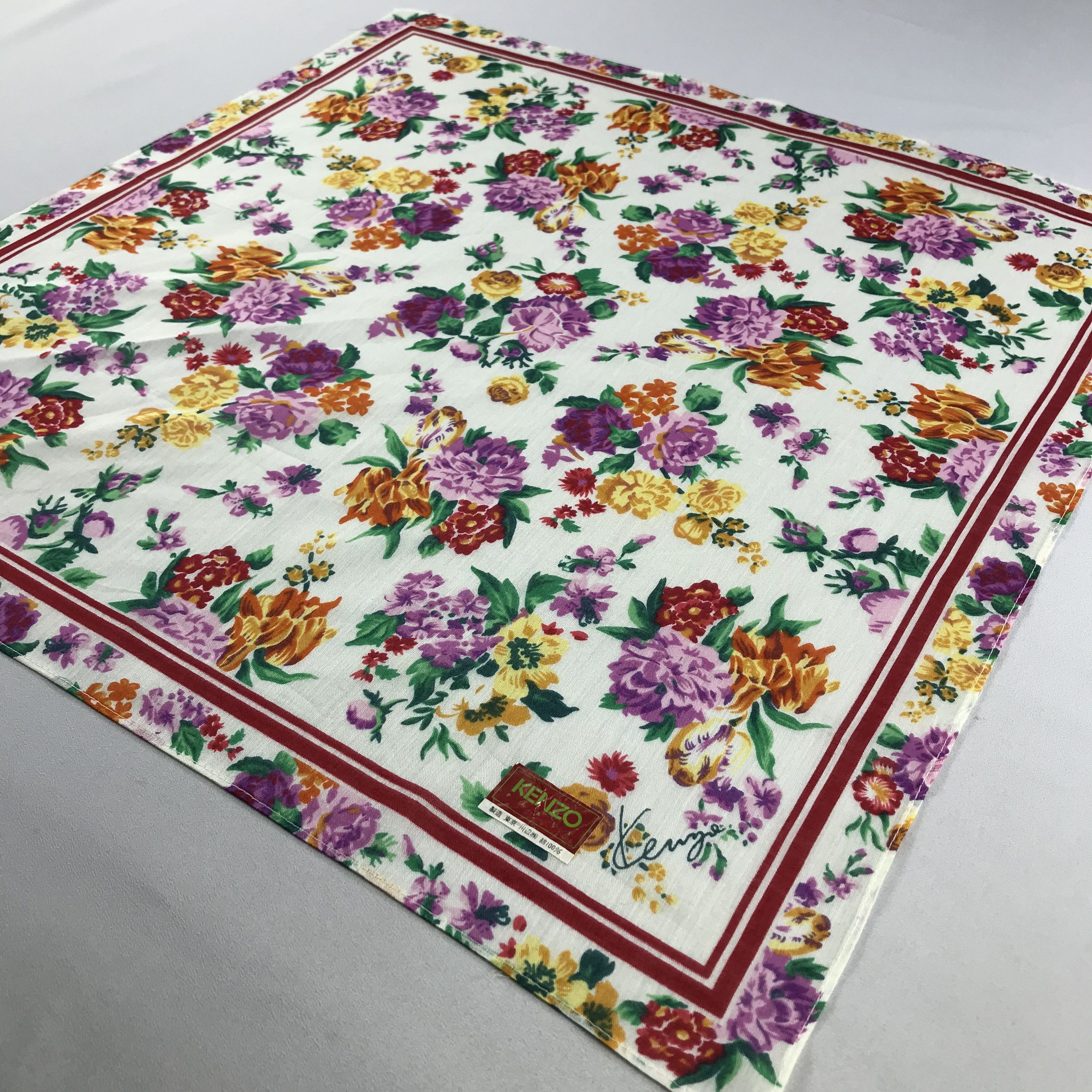 Kenzo Kenzo Handkerchief / Bandana / Neckerchief C552 Size ONE SIZE - 4 Thumbnail