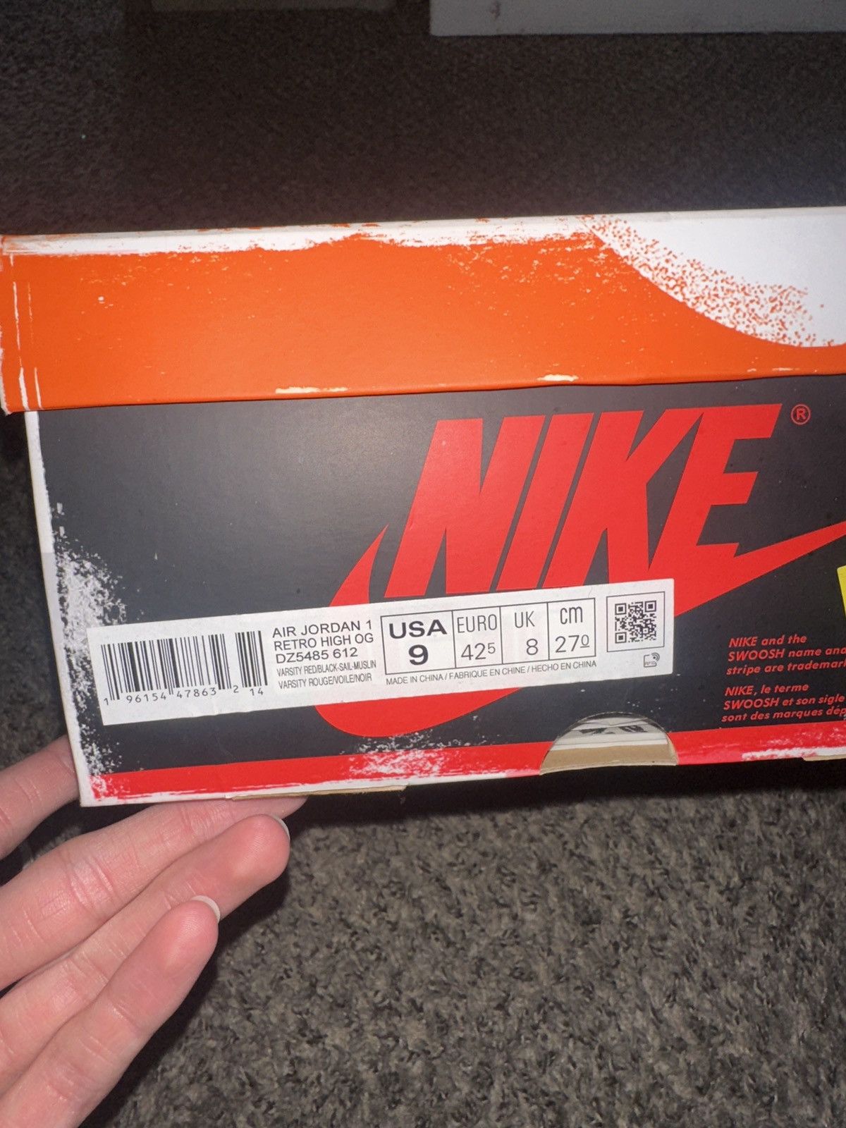 Jordan Brand Jordan 1 “Lost and Found” Size US 9 / EU 42 - 12 Thumbnail