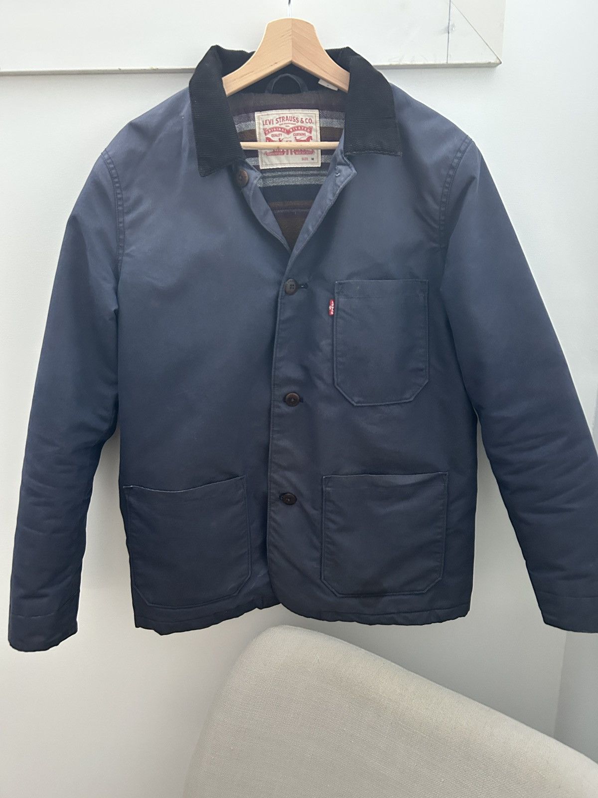 Levi's Insulated wax Levi’s chore coat with cord collar Size US M / EU 48-50 / 2 - 1 Thumbnail