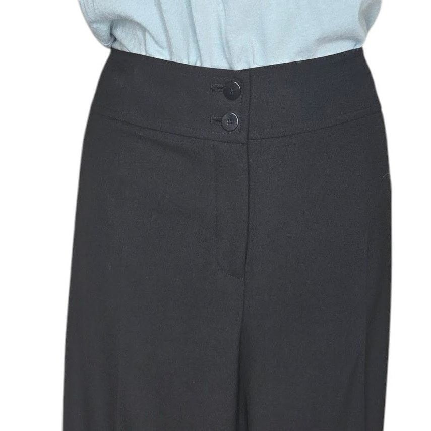 Other Talbots Womens Dress Pants 18 Black Stretch Flat Front Size 40" / US 18 - 3 Thumbnail
