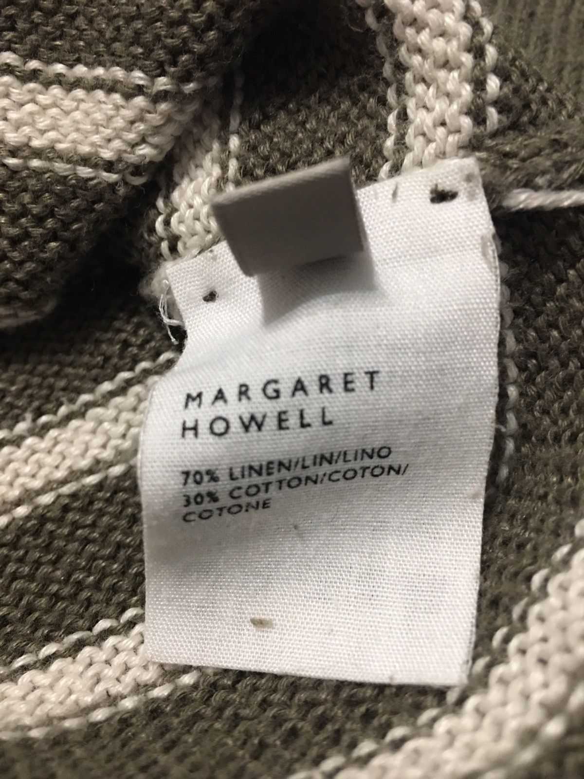 Margaret Howell Margaret Howell Linen Cotton Stripped Womens Sweater UK 14 Size L / US 10 / IT 46 - 11 Thumbnail