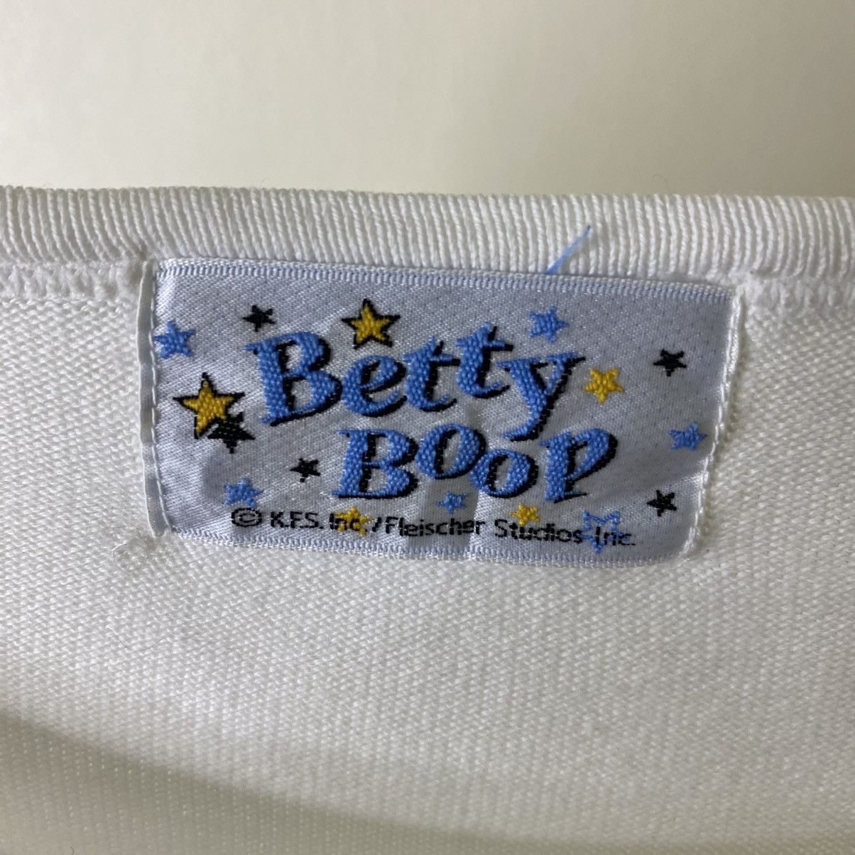 Vintage 1990s Betty Boop Sexy Cartoon Network LS T Shirt Size L / US 10 / IT 46 - 3 Thumbnail