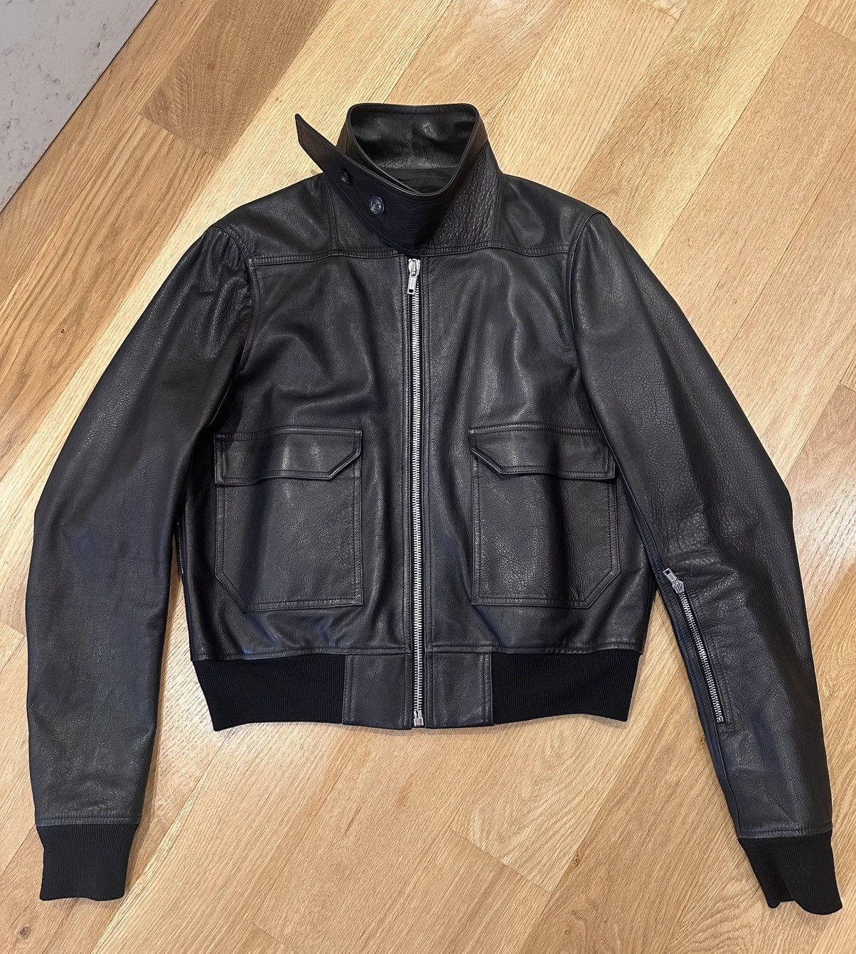 Rick Owens DIRT SS18 LEATHER JACKET SIZE 56 Size US XL / EU 56 / 4 - 2 Thumbnail