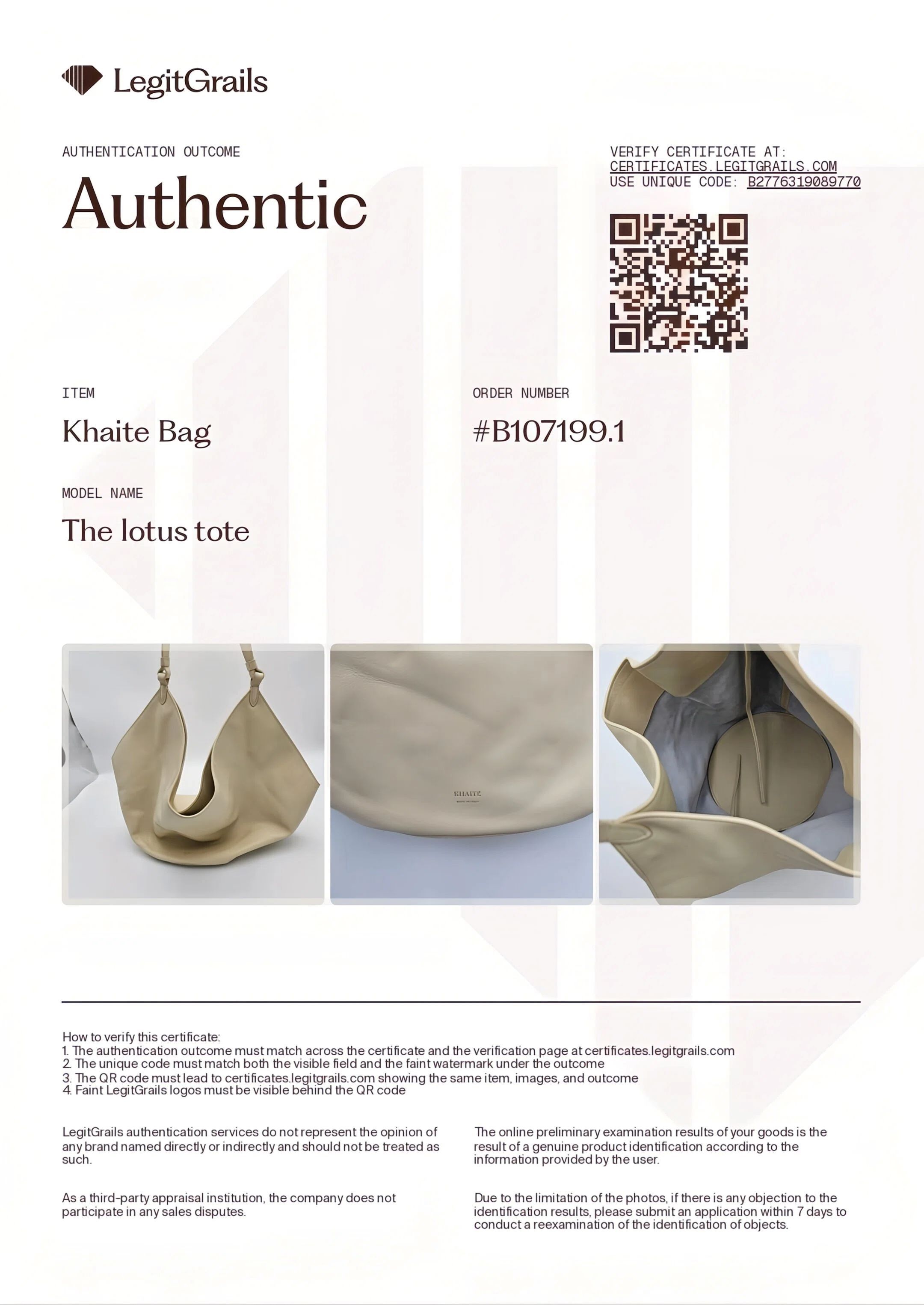KHAITE KHAITE Lotus Large Tote Ivory Smooth Calfskin Leather Size ONE SIZE - 2 Thumbnail