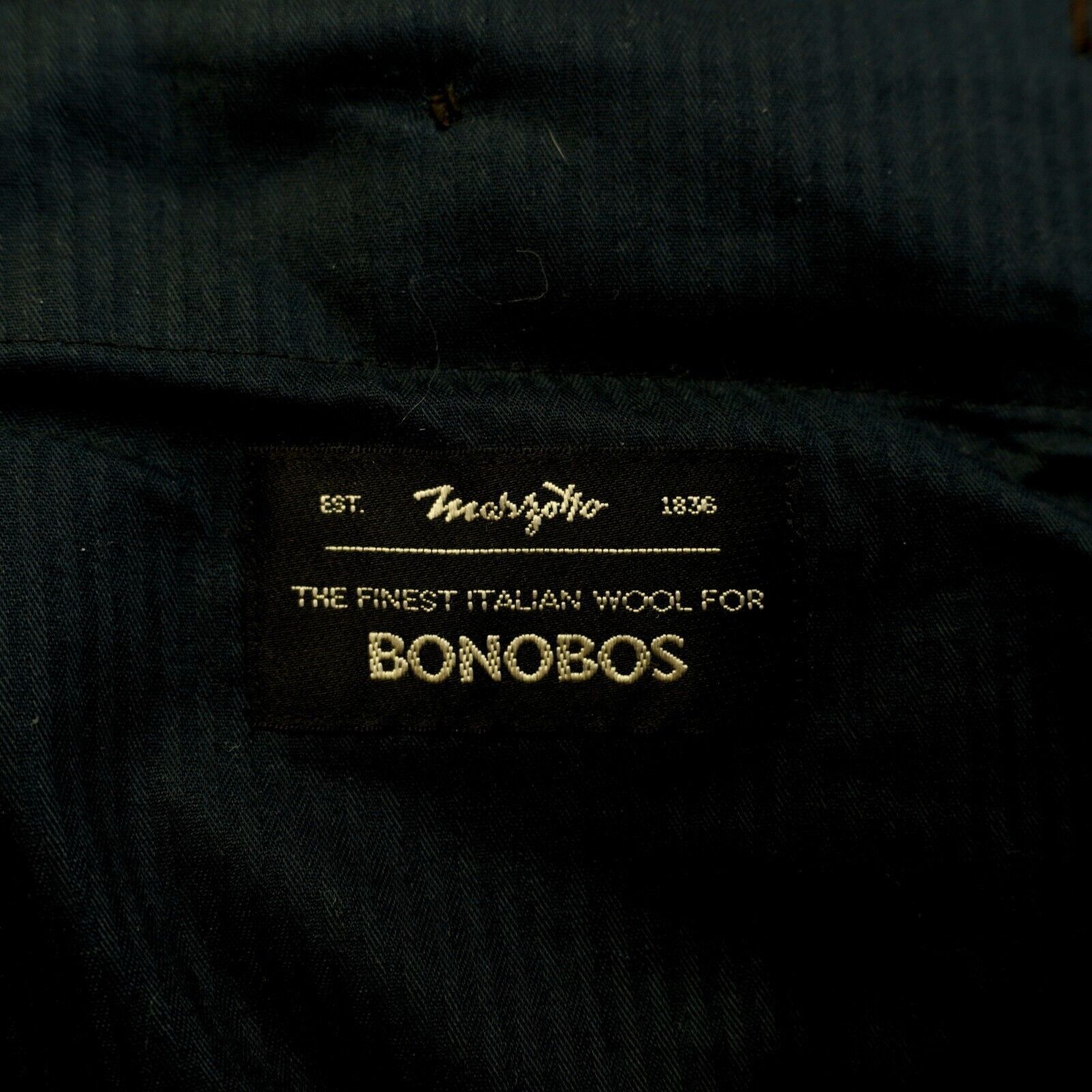 Bonobos Bonobos Marzotto Wool Brown Nailshead Flat Front Mid Rise Dr Size 34R - 6 Thumbnail