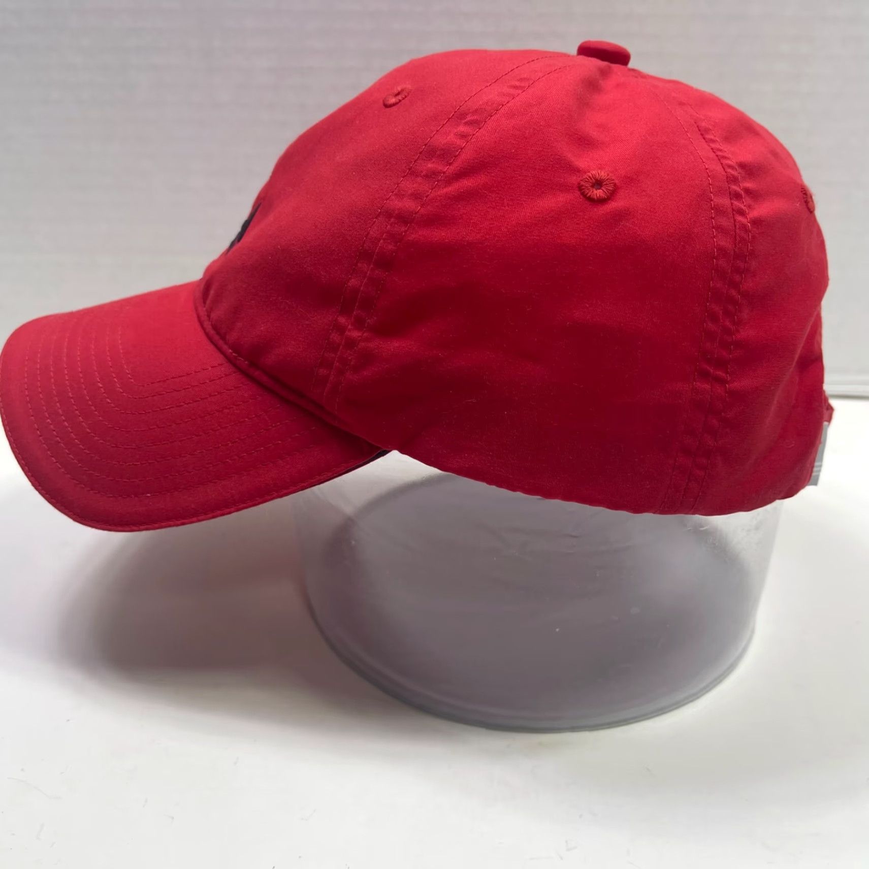 Adidas Adidas Hat Red Adjustable Strapback Lightweight Baseball Cap OSFM Men Cardigan? Size ONE SIZE - 4 Thumbnail