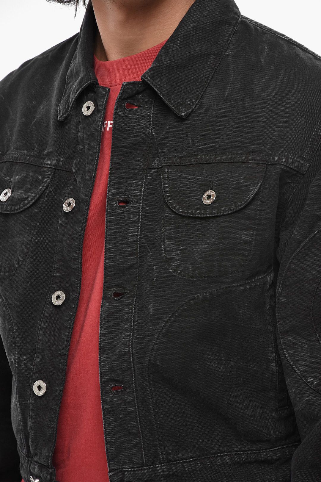 Off-White og1mm0426 Denim Jacket in Black Size US M / EU 48-50 / 2 - 3 Thumbnail