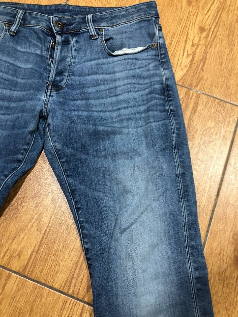 G-Star G-Star RAW 3301 Slim Jeans Denim Designer Straight Pants Size US 32 / EU 48 - 9 Thumbnail