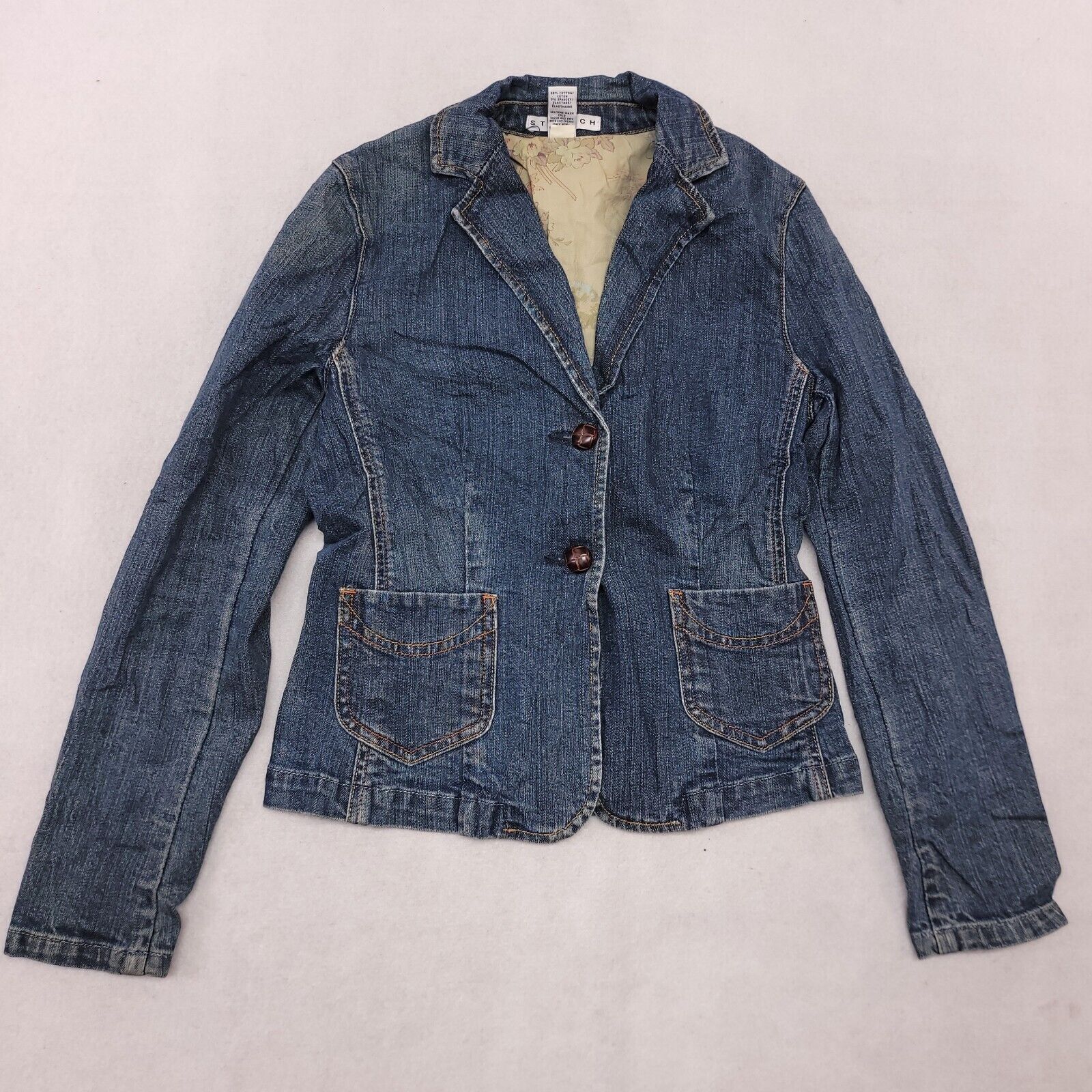 Gap Gap Button Long Sleeve Denim Jean Jacket Womens Size 4 Blue Size S / US 4 / IT 40 - 2 Thumbnail