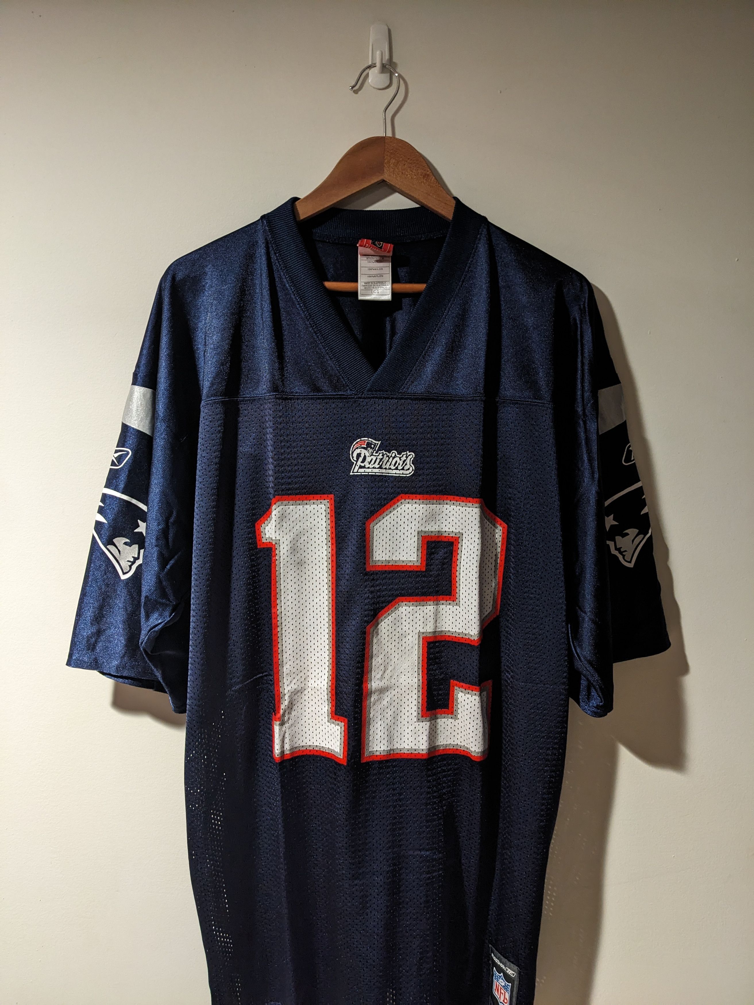 NFL Vintage Y2K New England Patriots Tom Brady NFL Jersey Size US L / EU 52-54 / 3 - 5 Thumbnail