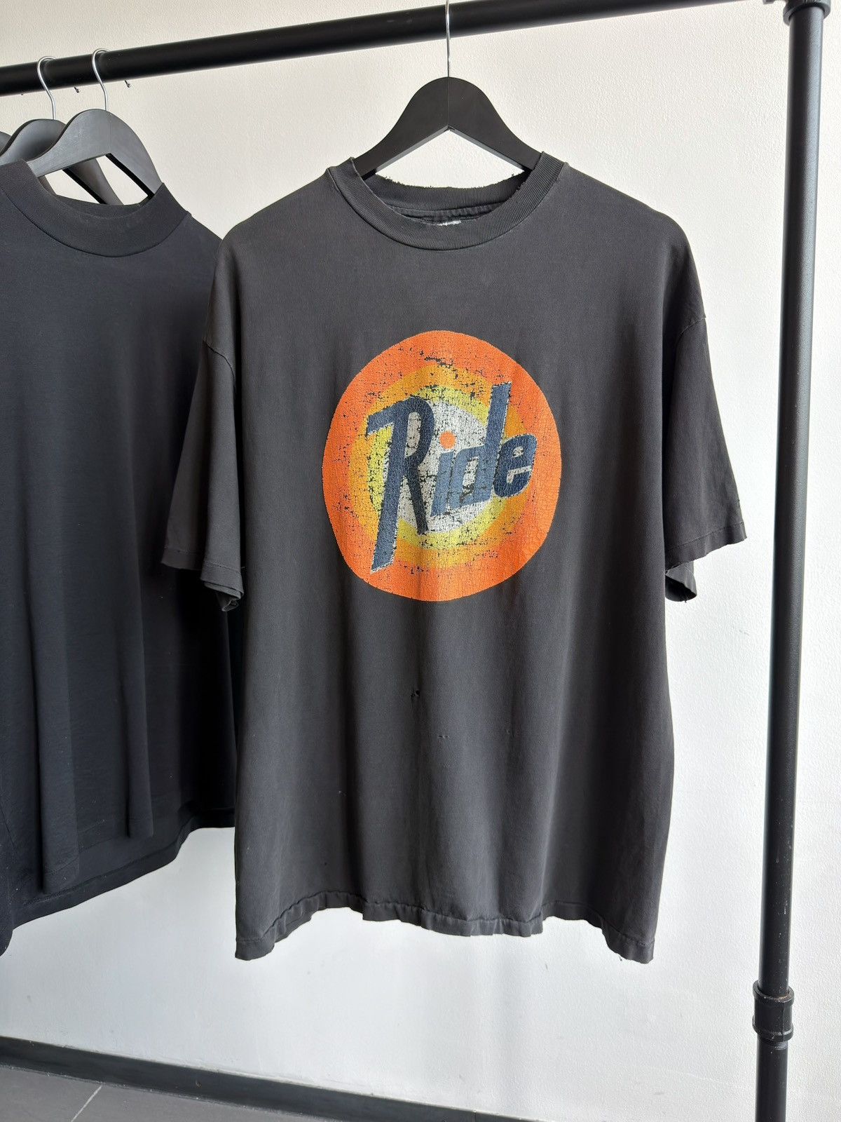Vintage Vintage Faded 90s “Ride” Tide Parody Thrashed Erd Bike Tee Size US XL / EU 56 / 4 - 1 Thumbnail