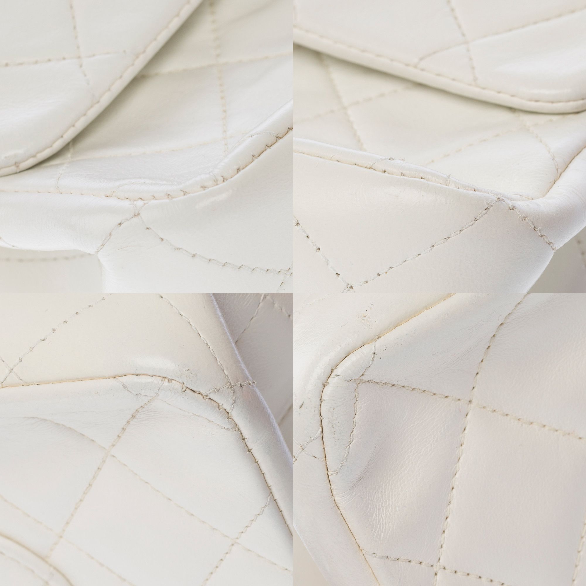 Chanel Chanel Timeless Classique in White Leather Size ONE SIZE - 11 Thumbnail