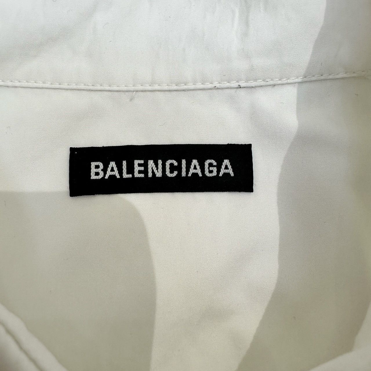 Balenciaga Balenciaga white cotton button-down short-sleeved shirt Size S / US 4 / IT 40 - 6 Thumbnail