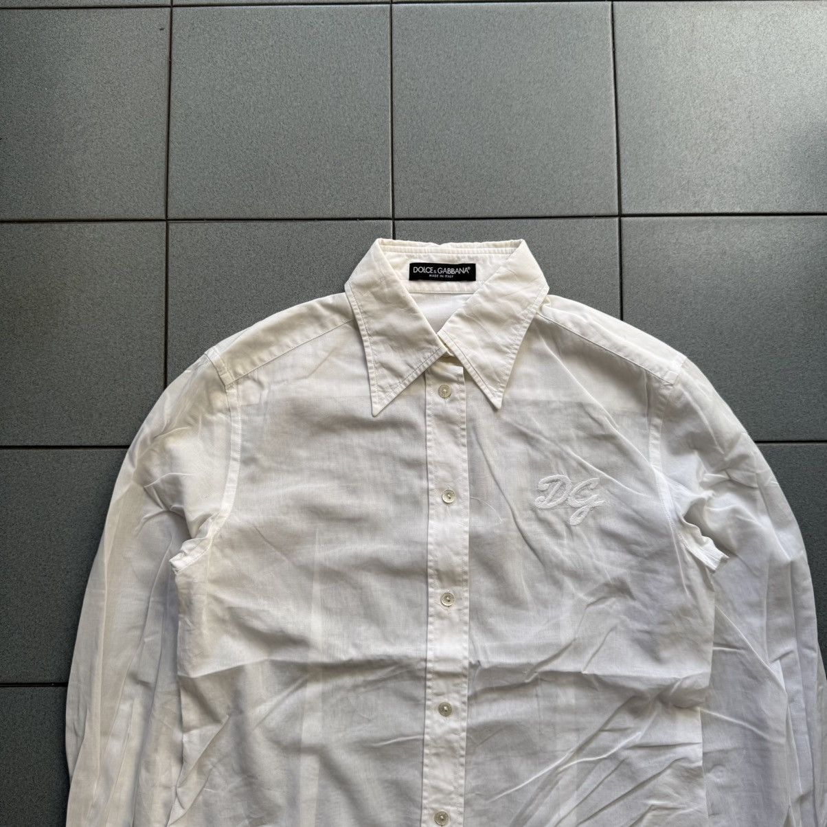 Dolce & Gabbana Vintage Dolce And Gabbana Linen Blouse DG Embroidery Button Size M / US 6-8 / IT 42-44 - 2 Thumbnail