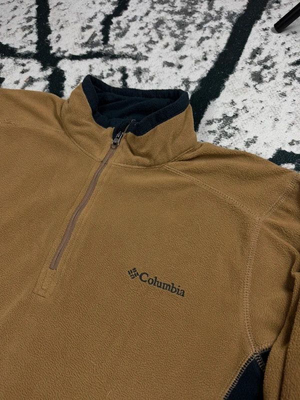 Columbia Columbia halfzip fleece brown black S logo Size US S / EU 44-46 / 1 - 3 Thumbnail