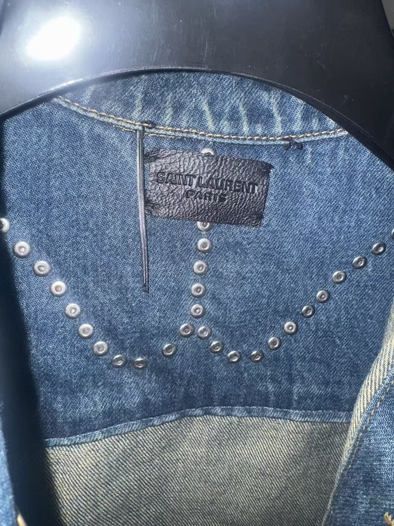 Saint Laurent Paris Saint Laurent Paris SS15 Rhinestone Denim Jacket Size US S / EU 44-46 / 1 - 3 Thumbnail