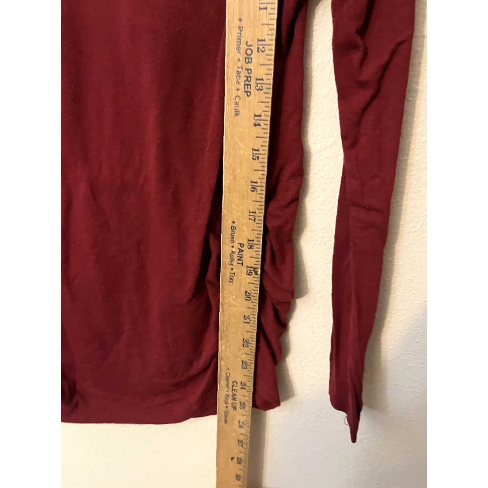 Old Navy Old Navy Ladies Fitted Maternity Long Sleeve Medium Maroon Size M / US 6-8 / IT 42-44 - 4 Thumbnail