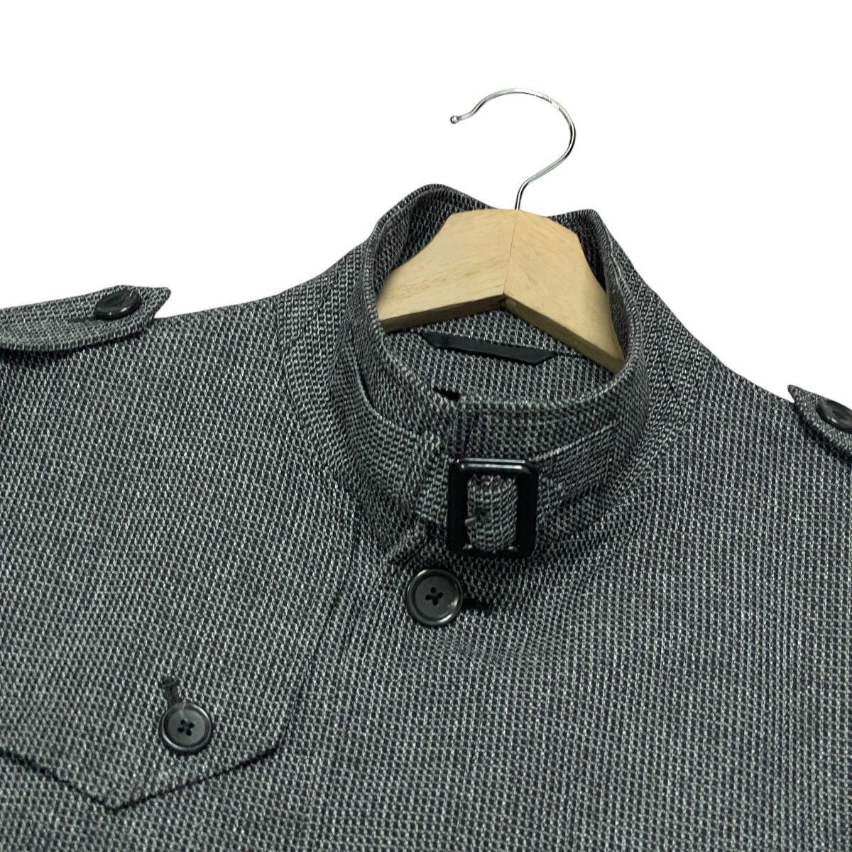semanticdesign Vintage Semantic Design Herringbone Military Trench Coat Size US XL / EU 56 / 4 - 9 Thumbnail