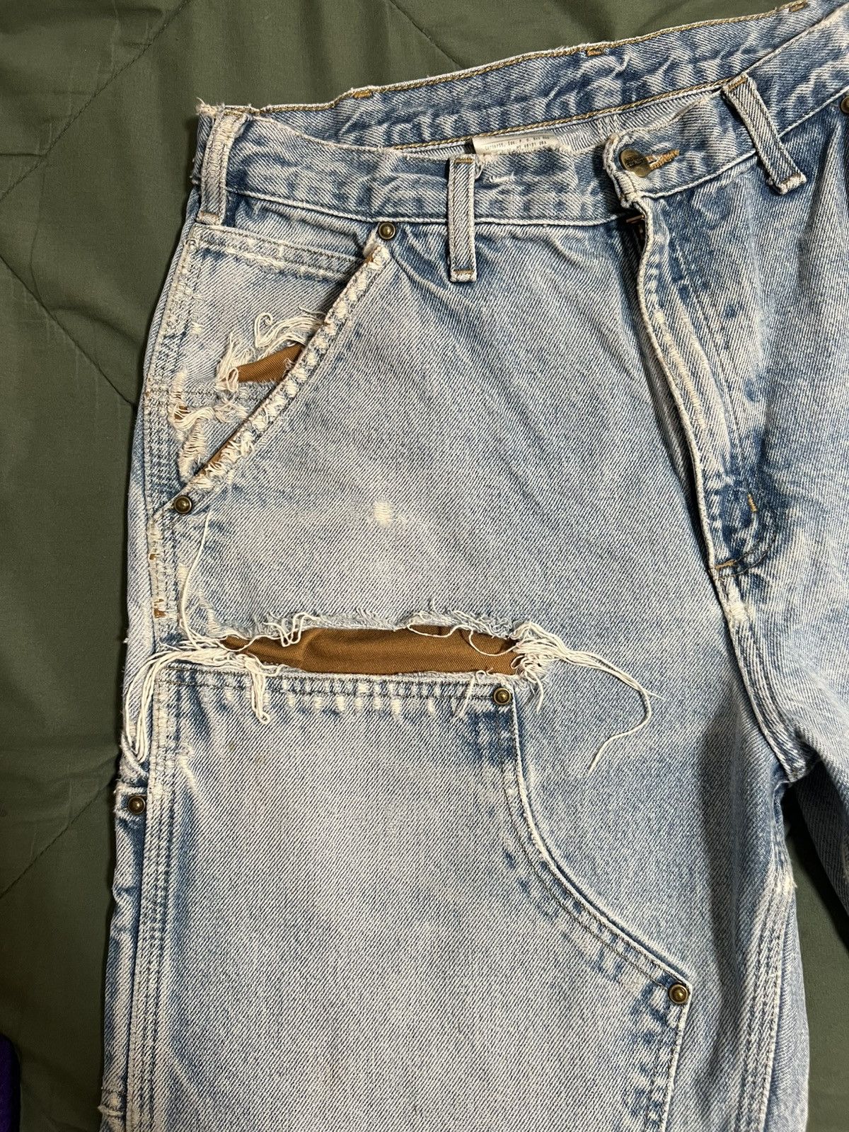 Carhartt Carhartt double holster light blue washed denim Size US 31 - 10 Thumbnail