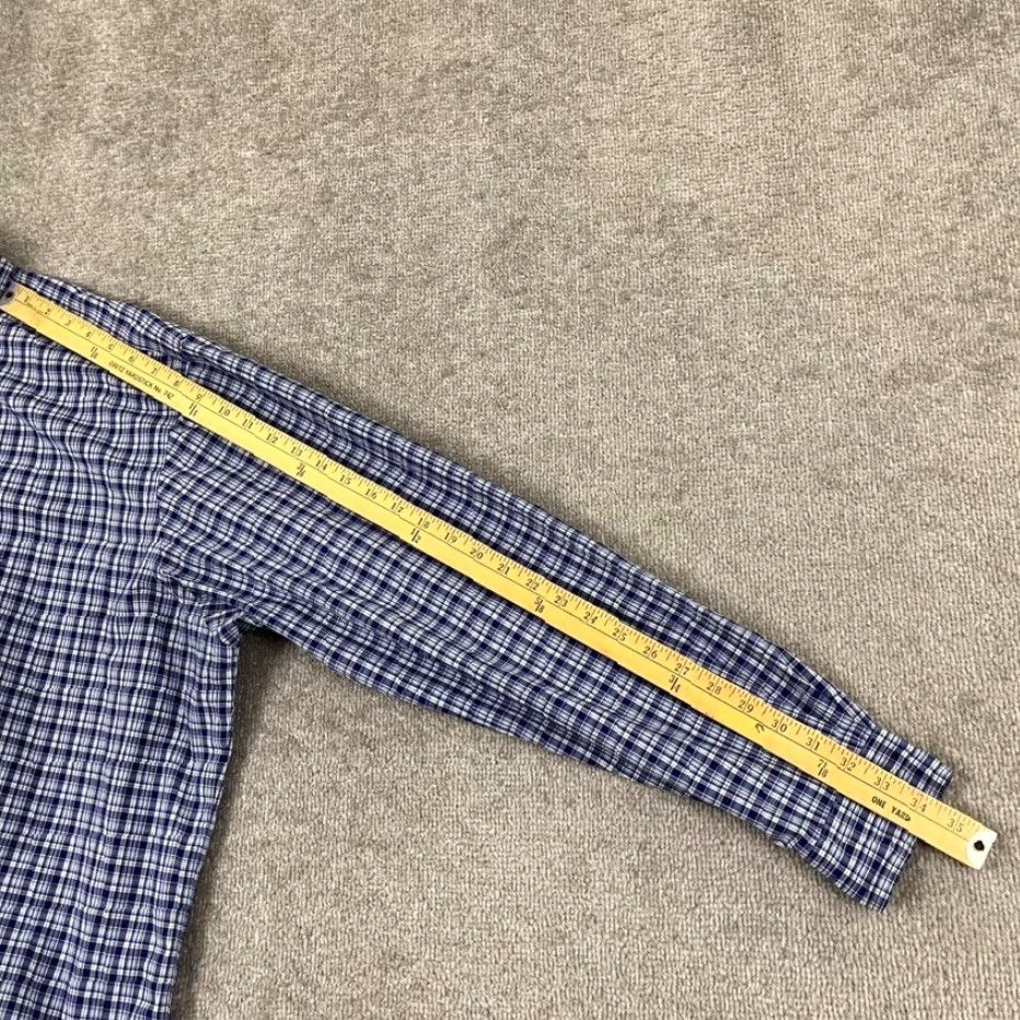 Ralph Lauren VINTAGE RALPH LAUREN Shirt Mens 3XLT Tall Blue Plaid Button Down Long Sleeve Pony Casual Size US XXL / EU 58 / 5 - 7 Thumbnail