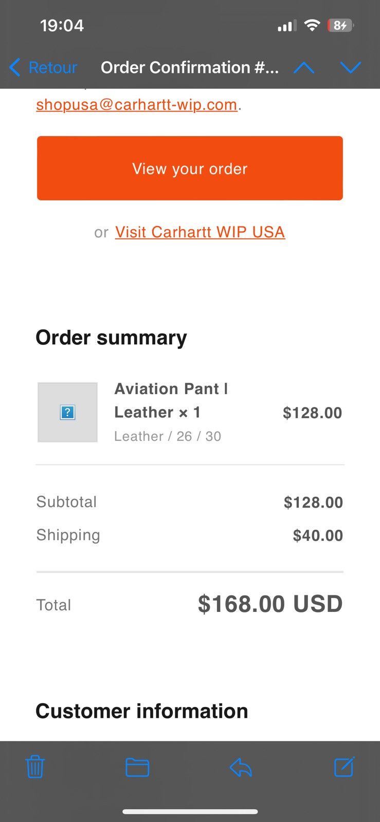 Carhartt Wip Carhartt aviation pants leather 26 waist x 30 inseam Size US 26 / EU 42 - 7 Thumbnail