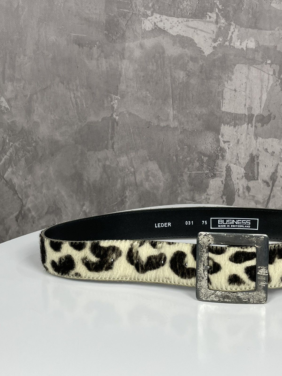 Hysteric Glamour × Le Grande Bleu (L.G.B.) × Vintage Y2K Cowboy Western Vibe Vintage Cow Leather Glamour Belt Size ONE SIZE - 2 Thumbnail