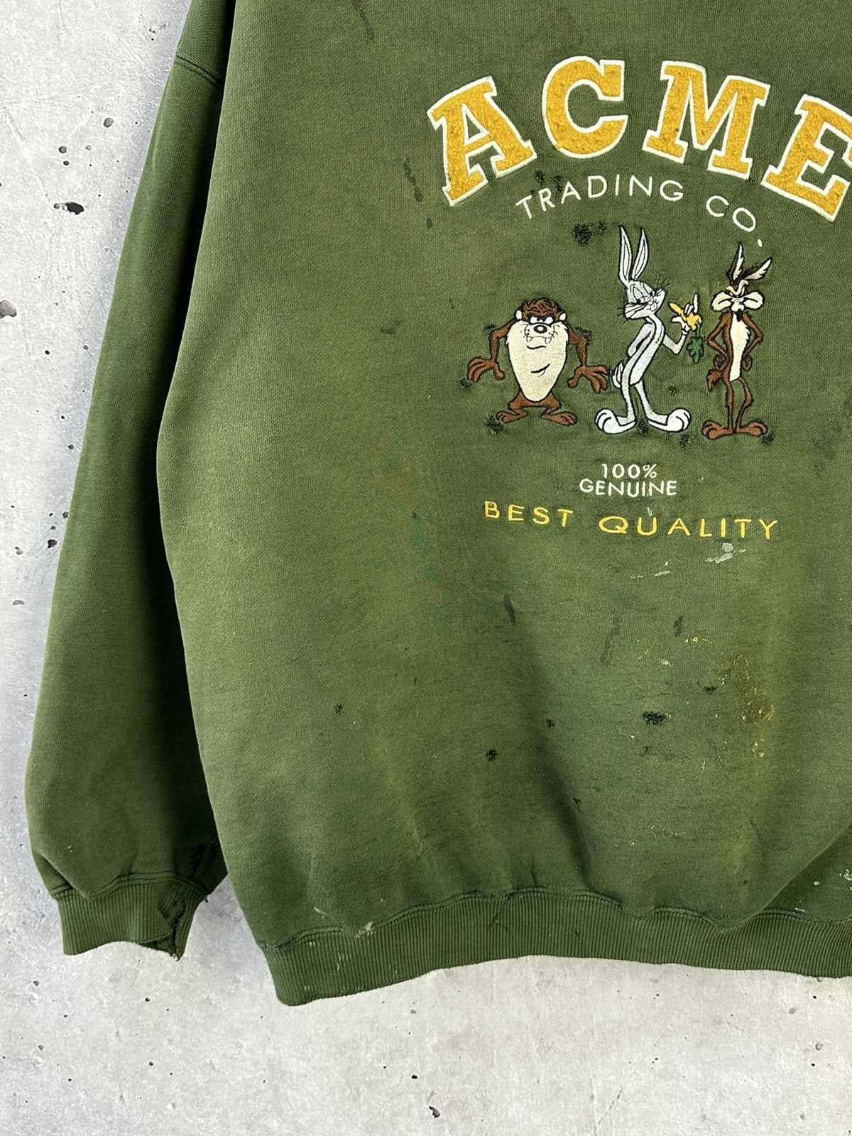 Vintage Y2K Vintage Warner Bros Faded Killed Sweatshirt Size US L / EU 52-54 / 3 - 4 Thumbnail