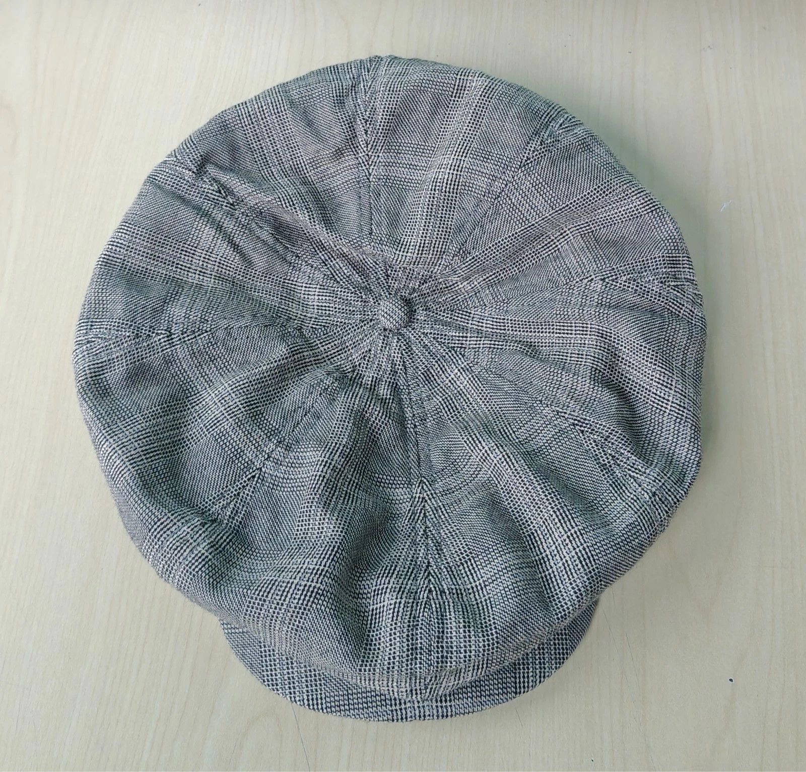 RRL Ralph Lauren DOUBLE RL Wool-Cotton Glen Plaid Newsboy Cap T/1923 Size ONE SIZE - 8 Thumbnail