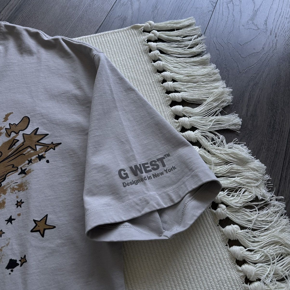 Other G WEST Too Loud Heavy Weight Light Grey Oversized Tshirt Size US XL / EU 56 / 4 - 5 Thumbnail