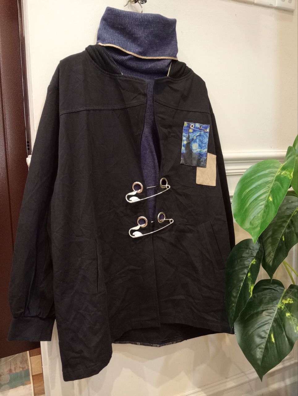 Japanese Brand JAPANESE IRO+IRO OVERSIZED SAFETY PIN TURTLE NECK JACKET Size US L / EU 52-54 / 3 - 1 Thumbnail