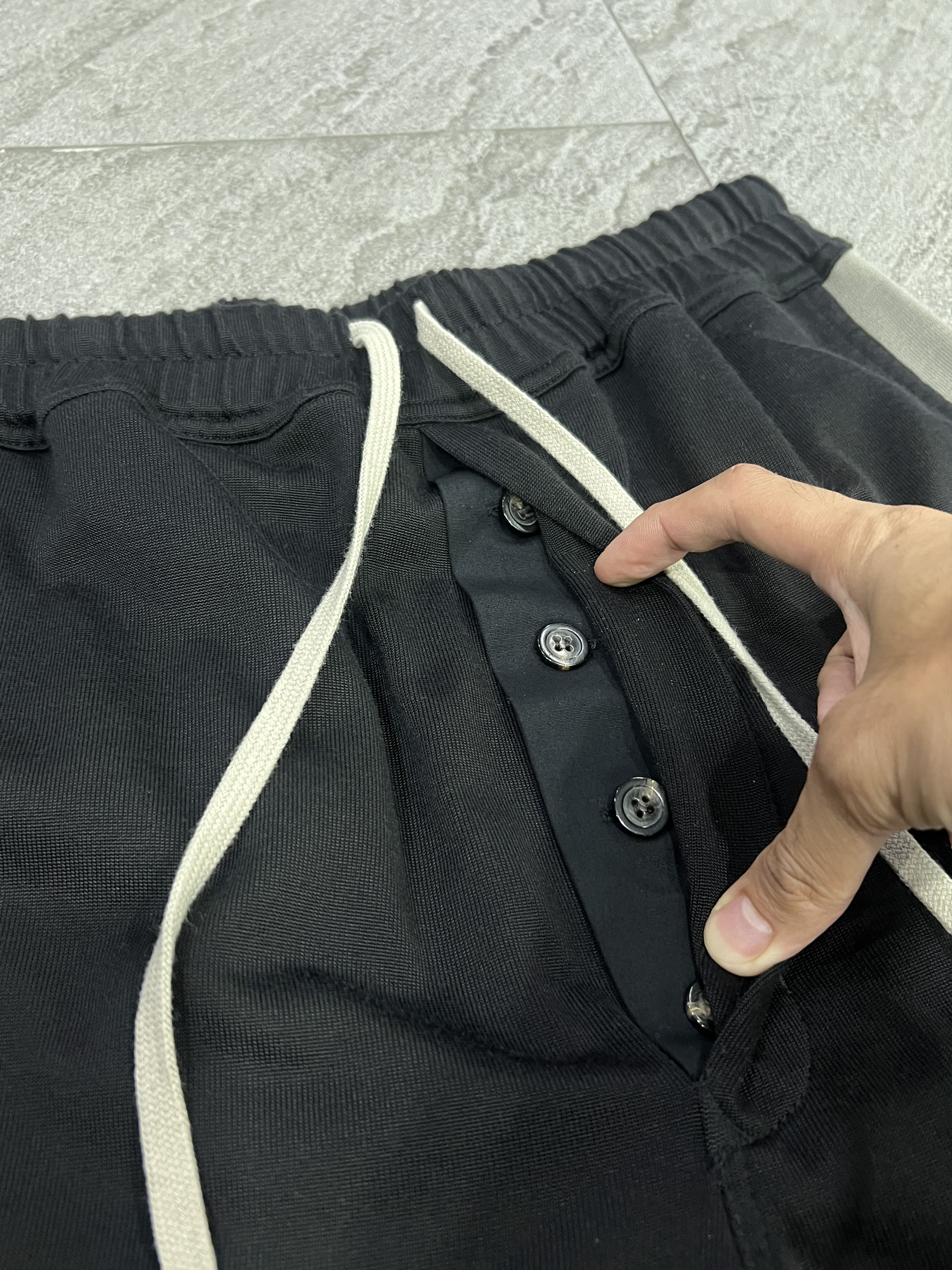 Rick Owens *Rare* Rick Owens Karloff Drawstring Shorts Pearl Panel Size US 38 / EU 54 - 3 Thumbnail