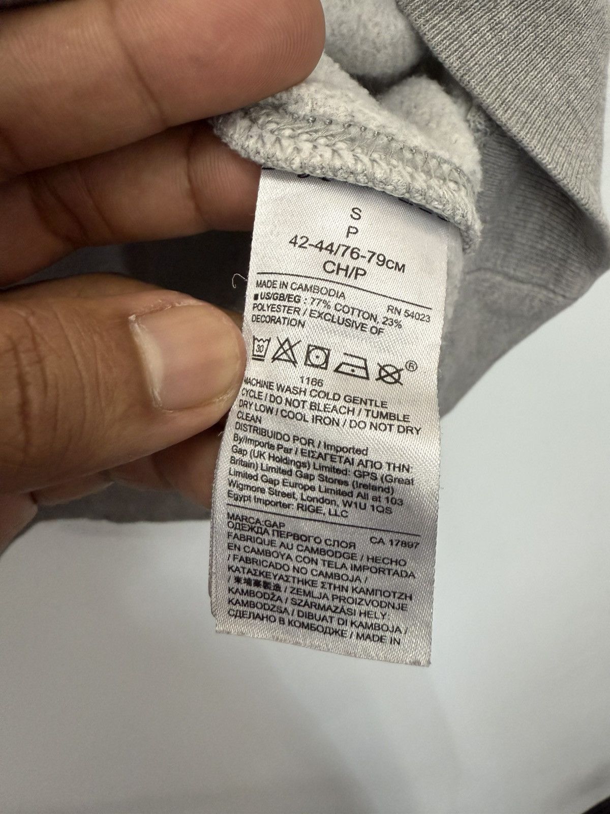 Gap 🔥 Vintage GAP SWEATSHIRT HOODIE IN GREY - S Size US S / EU 44-46 / 1 - 6 Thumbnail