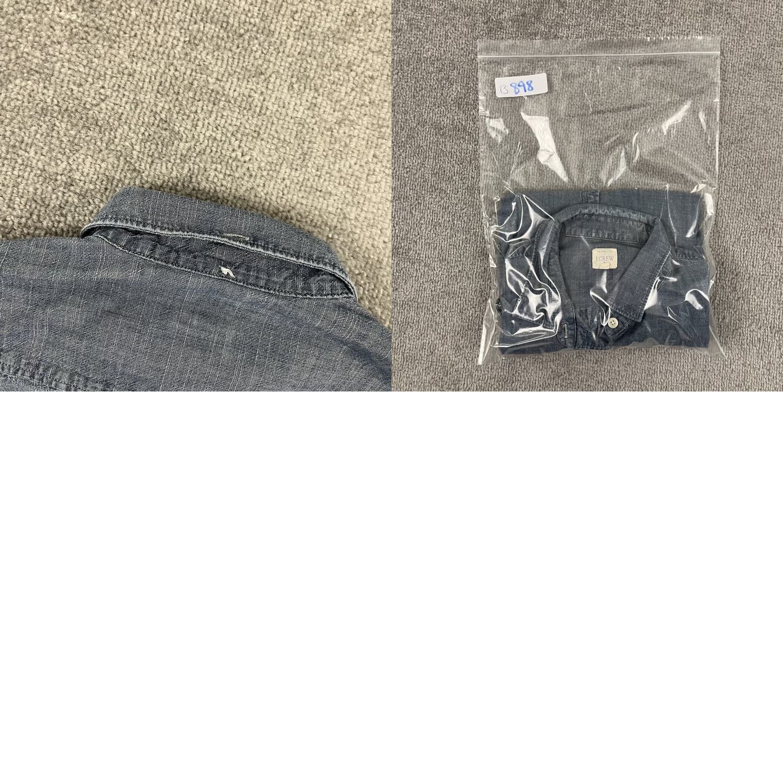J.Crew VINTAGE J.CREW Women's Shirt XS Blue Chambray Button-Up Casual Lightweight Denim Size XS / US 0-2 / IT 36-38 - 8 Thumbnail