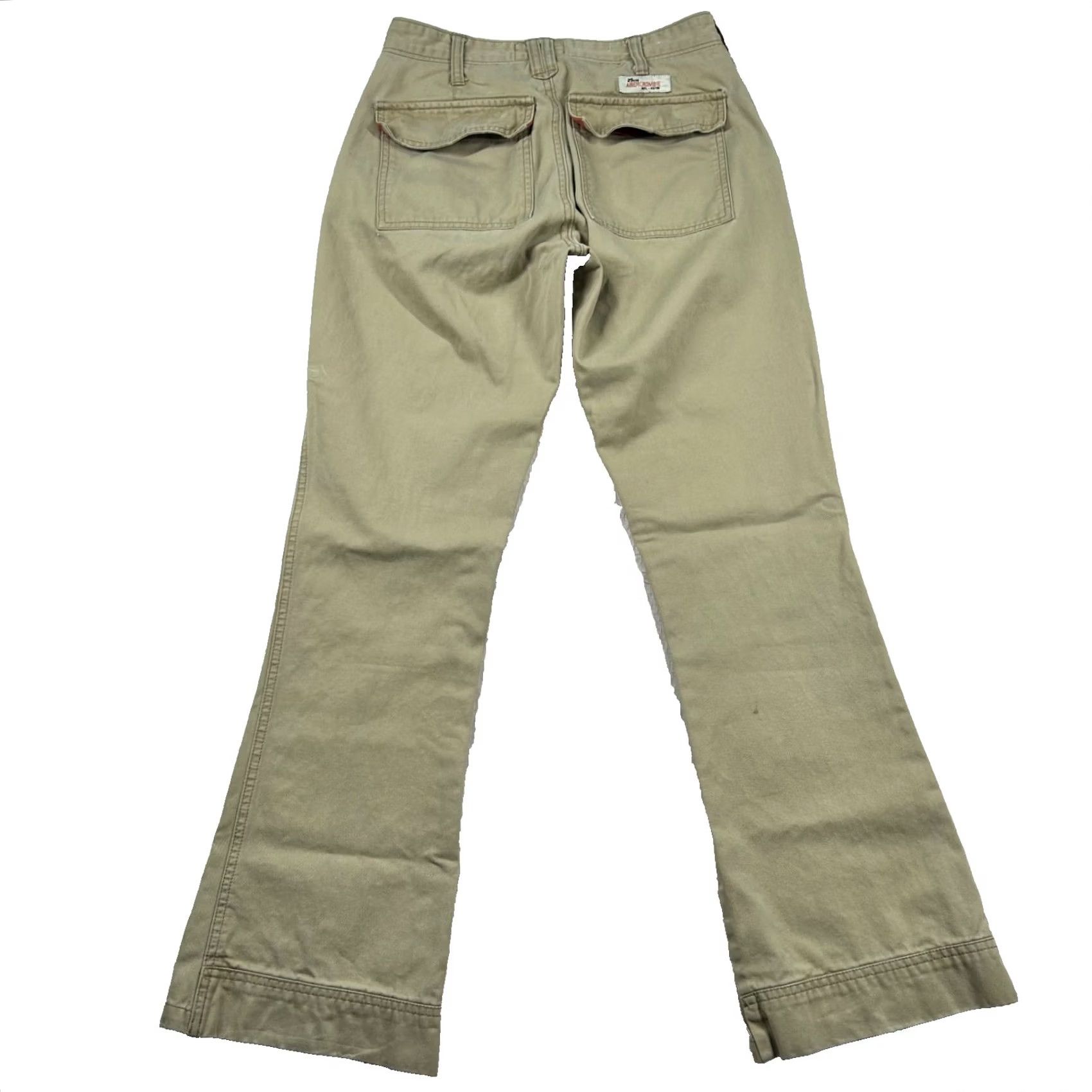 Abercrombie & Fitch VINTAGE Abercrombie & Fitch Pants Womens 2 Uniform Military Chino Canvas Beige 100% Cotton, Beige, Regular, 30 Inseam, Size 2, Womens, Panties? Size 26" / US 2 / IT 38 - 2 Thumbnail