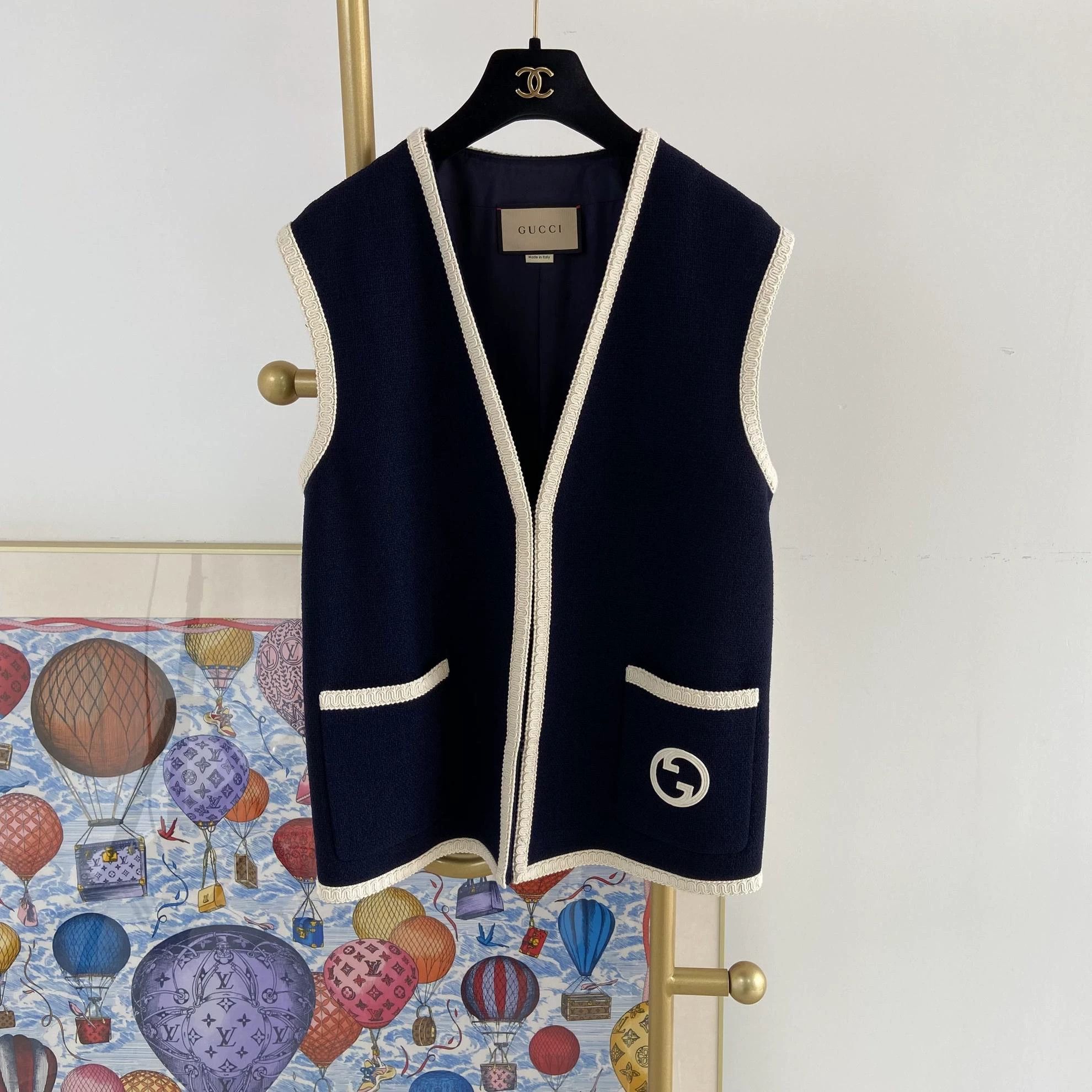 Gucci Gucci blue vest EU38 new with tags Size XS / US 0-2 / IT 36-38 - 1 Thumbnail