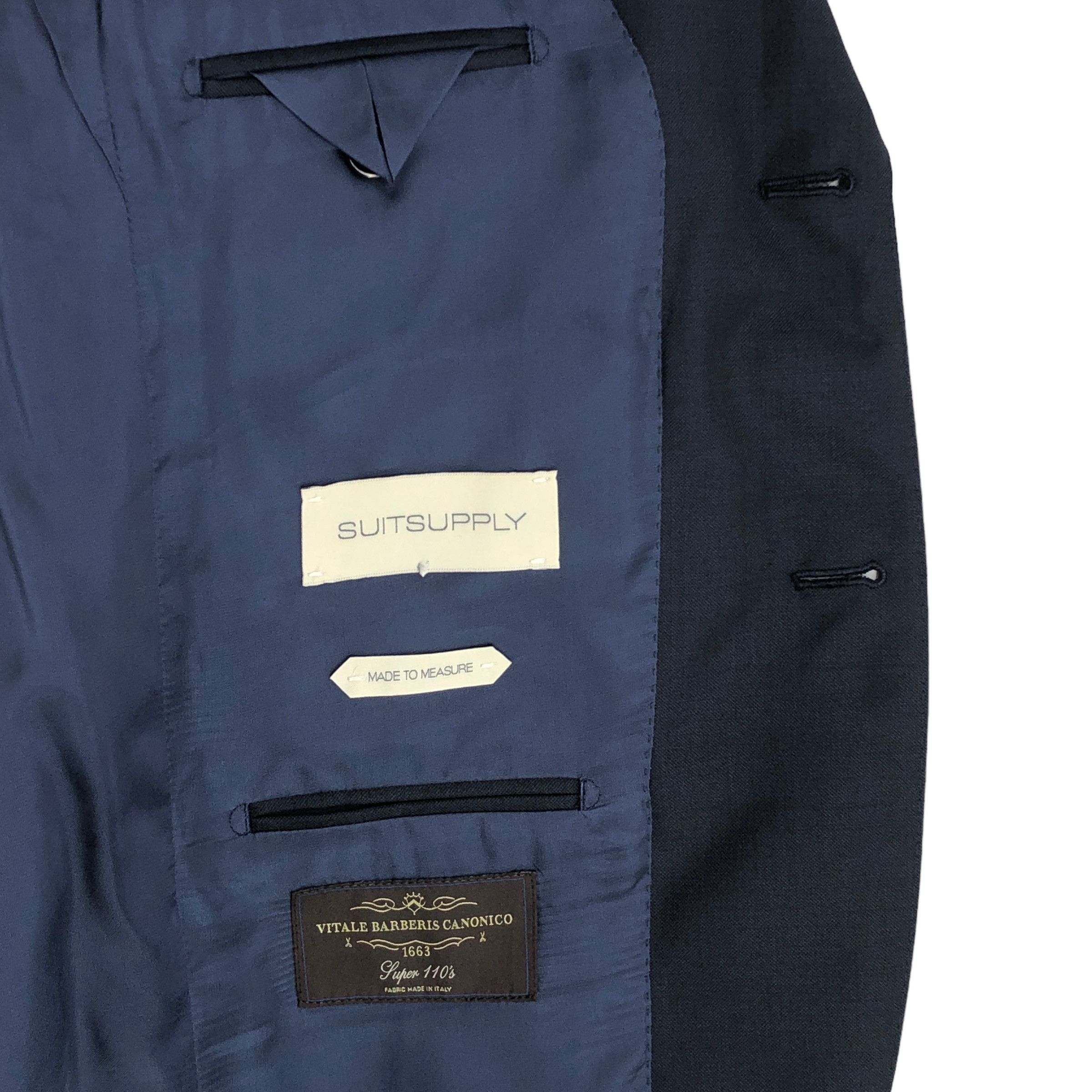 Suitsupply Lazio Wool Formal Suit EU:44; UK/US:34 - W30 L31 Size 34R - 13 Thumbnail