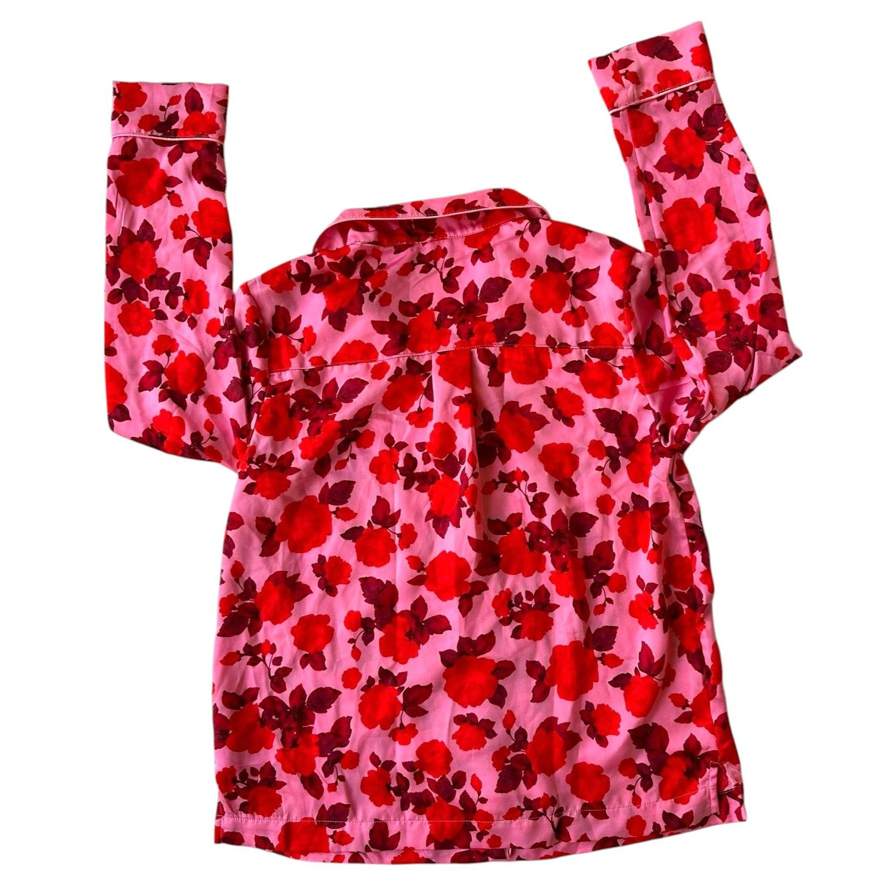 Loft Loft Sleep Pajama Set XS Extra Small Pink Red Floral Relax Size XS / US 0-2 / IT 36-38 - 9 Thumbnail